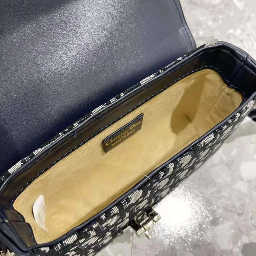 Dior Nano Pouch Beige and Black Dior Oblique Jacquard and Black Smooth Calfskin for Men Dior Nano Pouch Beige and Black Dior Oblique Jacquard and Black Smooth Calfskin for Men