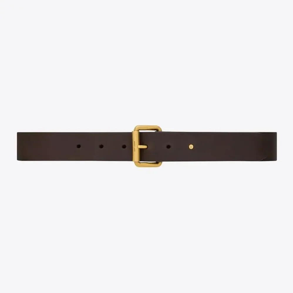 Saint Laurent YSL Motorcycle Belt in Leather for Unisex Saint Laurent YSL Motorcycle Belt in Leather for Unisex
