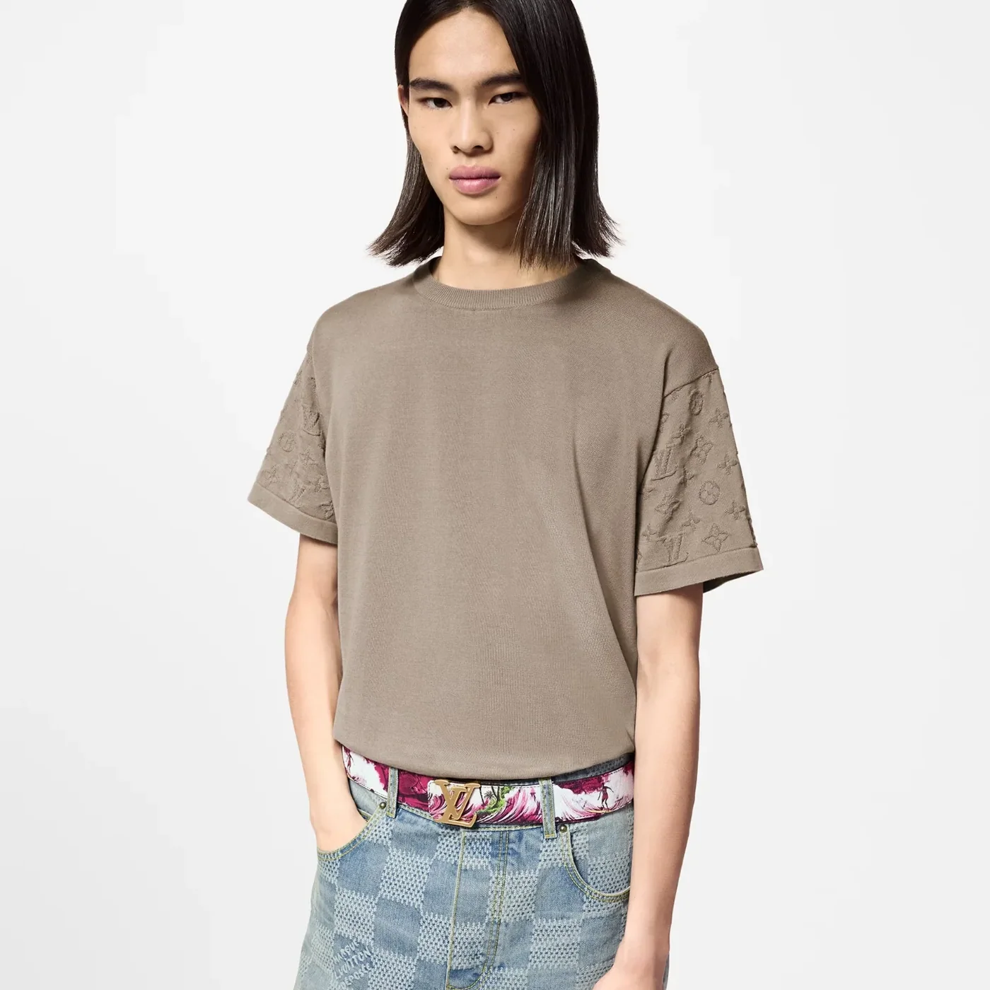 Louis Vuitton Tag Reversible Belt Purple