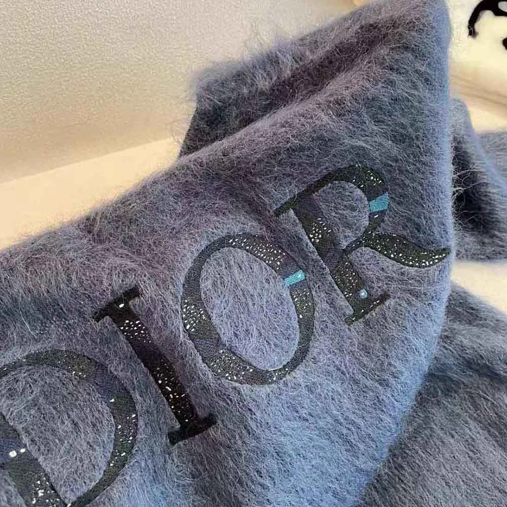 Dior Peter Doig Cardigan Blue Technical Mohair and Wool Brushed Jersey for Men Dior Peter Doig Cardigan Blue Technical Mohair and Wool Brushed Jersey for Men