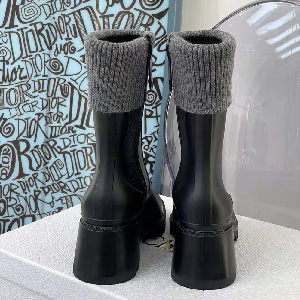 Chloe Betty Rain Boot in PVC for Women in Black