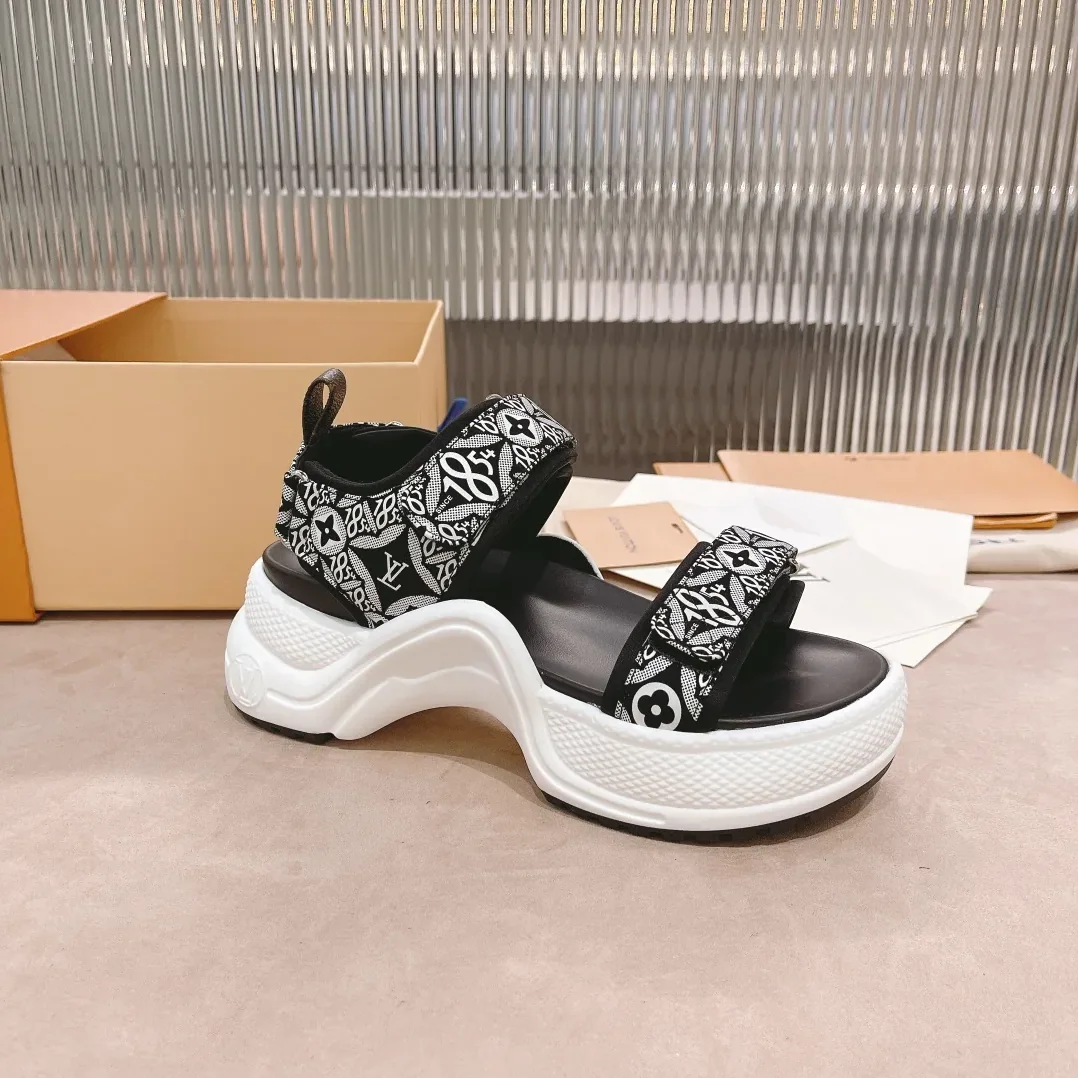 Louis Vuitton LV Archlight Flat Sandal Black for Women Louis Vuitton LV Archlight Flat Sandal Black for Women