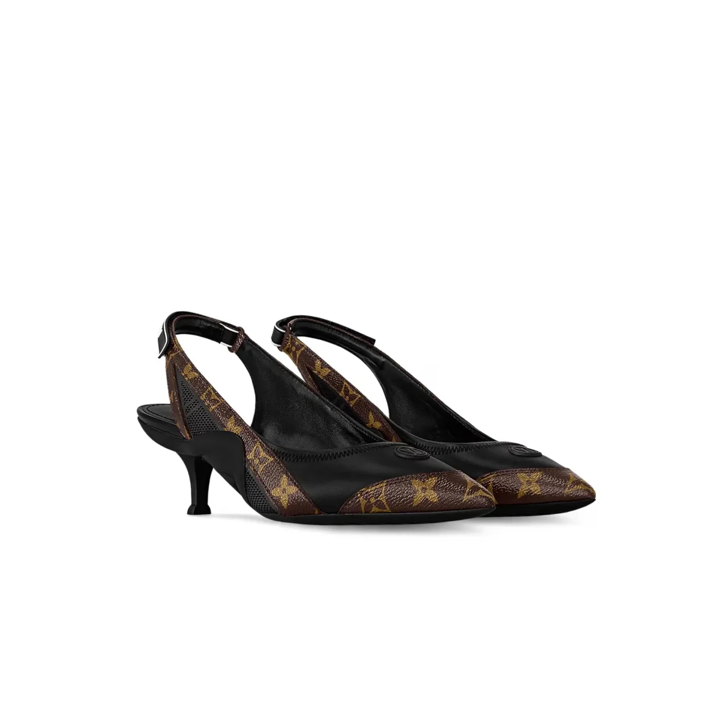 Louis Vuitton LV Vibe Slingback Pump Black 1AAW7G Louis Vuitton LV Vibe Slingback Pump Black 1AAW7G