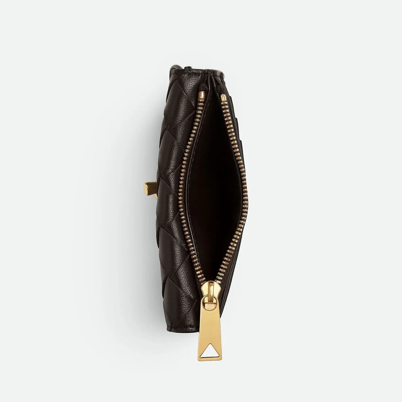 Bottega Veneta Andiamo Zipped Card Case Fondant /