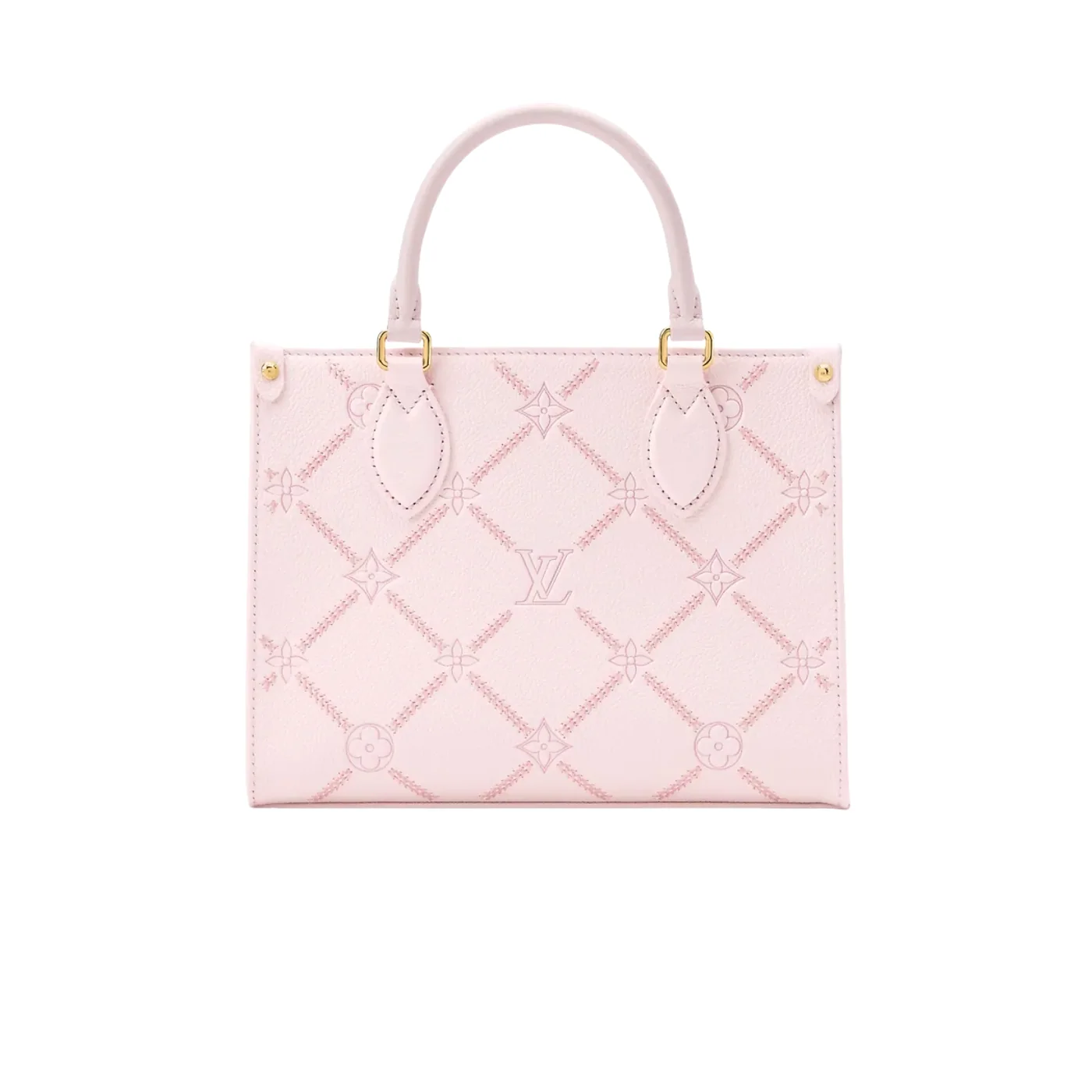 Louis Vuitton Onthego PM Tote Bag / Light Bliss Couture Gold Hardware