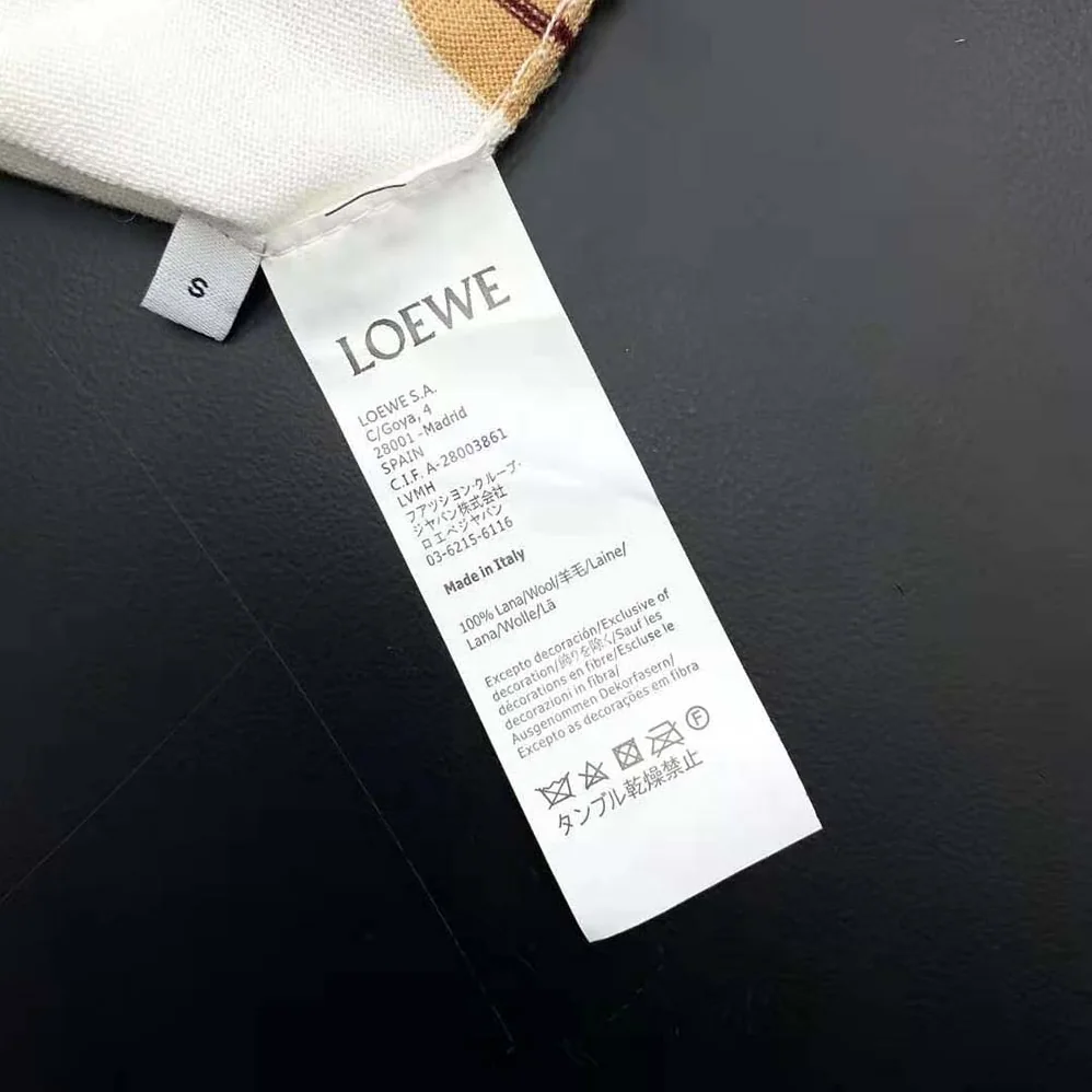 Loewe Cropped Sweater in Wool for Women in White