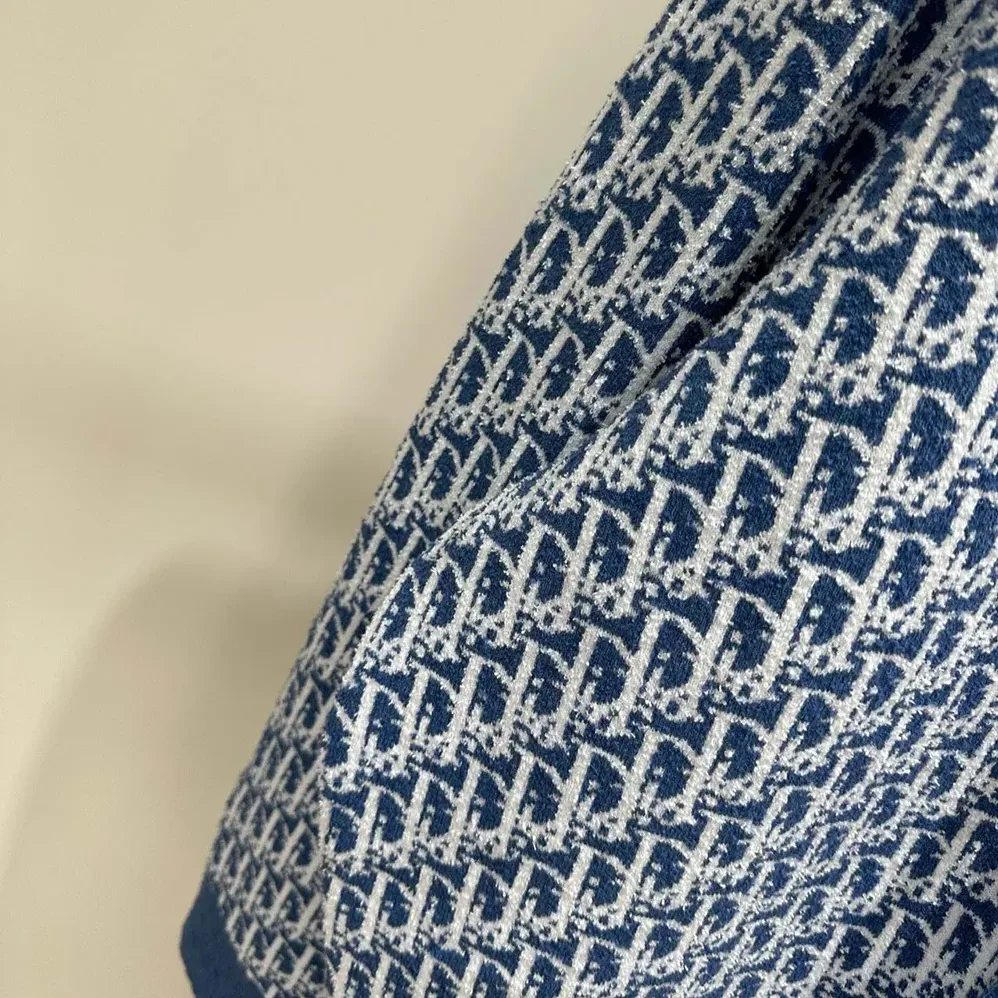 Dior Dioriviera Zipped Cardigan with Hood Blue Spongy Dior Oblique Cotton for Women in Blend Jacquard Dior Dioriviera Zipped Cardigan with Hood Blue Spongy Dior Oblique Cotton for Women in Blend Jacquard