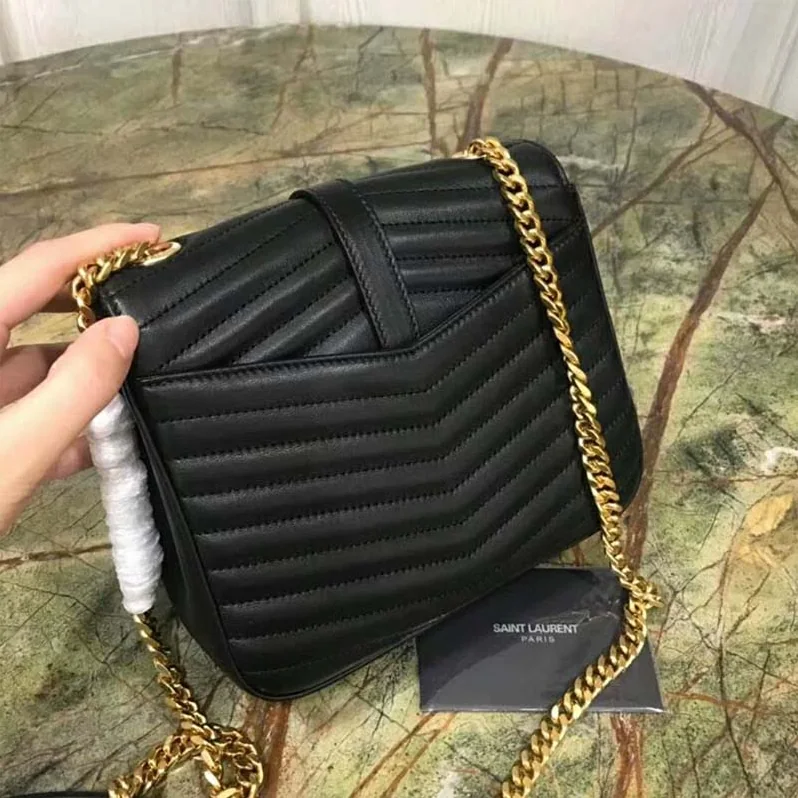 Saint Laurent YSL Sulpice Small in Matelasse Leather for Women in Black Saint Laurent YSL Sulpice Small in Matelasse Leather for Women in Black