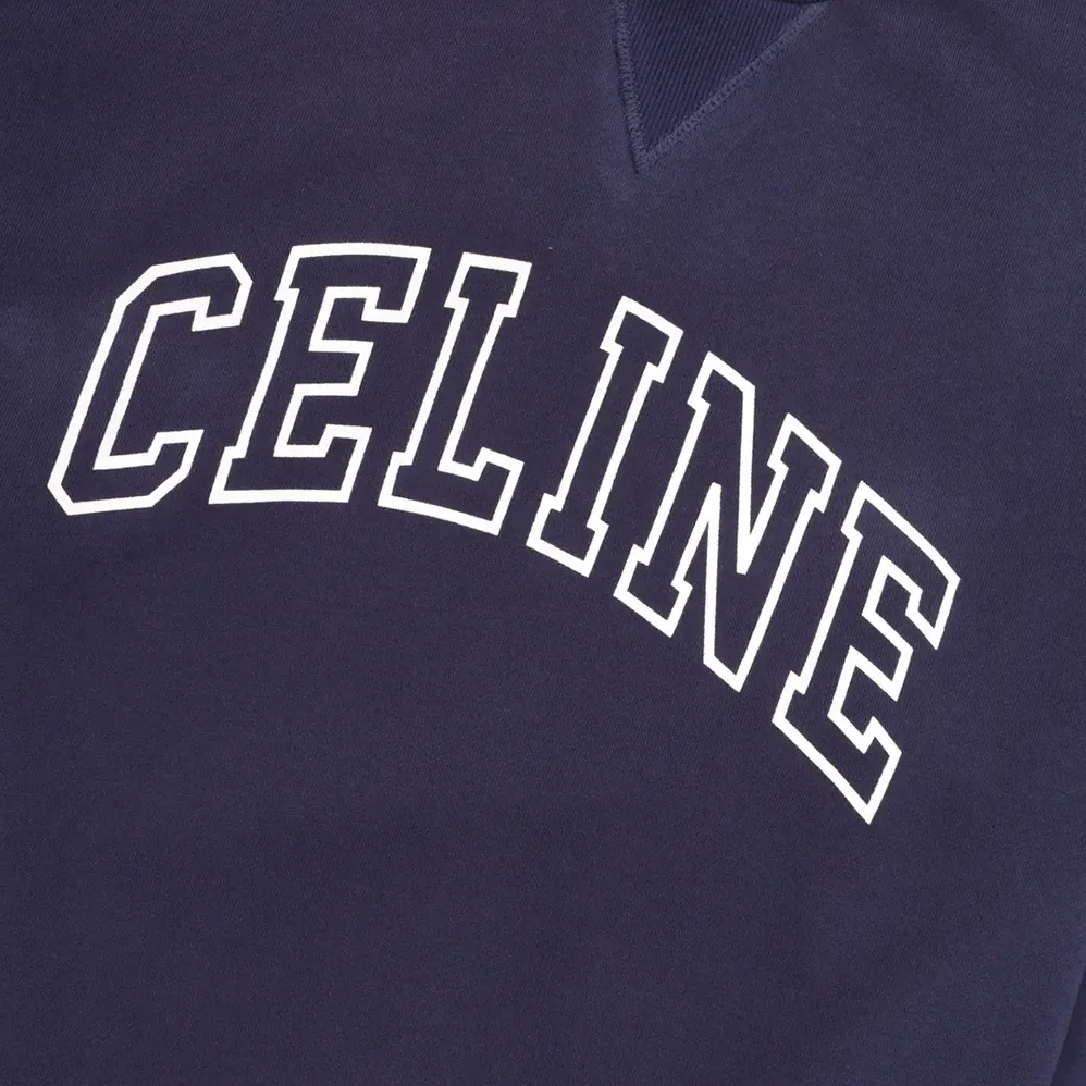 Celine Loose Sweatshirt in Cotton Fleece for Men