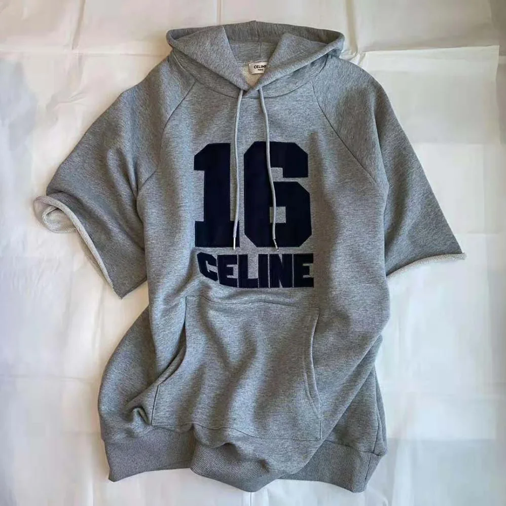 Celine Celine 16 Hoodie Dress in Cotton Fleece for Women Celine Celine 16 Hoodie Dress in Cotton Fleece for Women