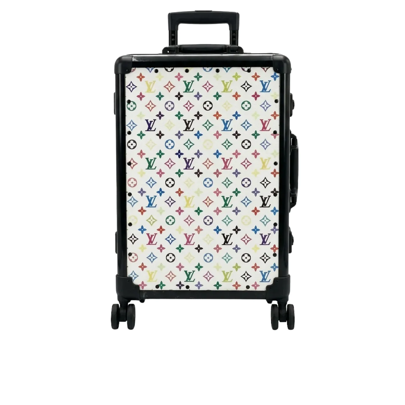 Louis Vuitton Horizon 55 Suitcase in White Black Hardware Louis Vuitton Horizon 55 Suitcase in White Black Hardware