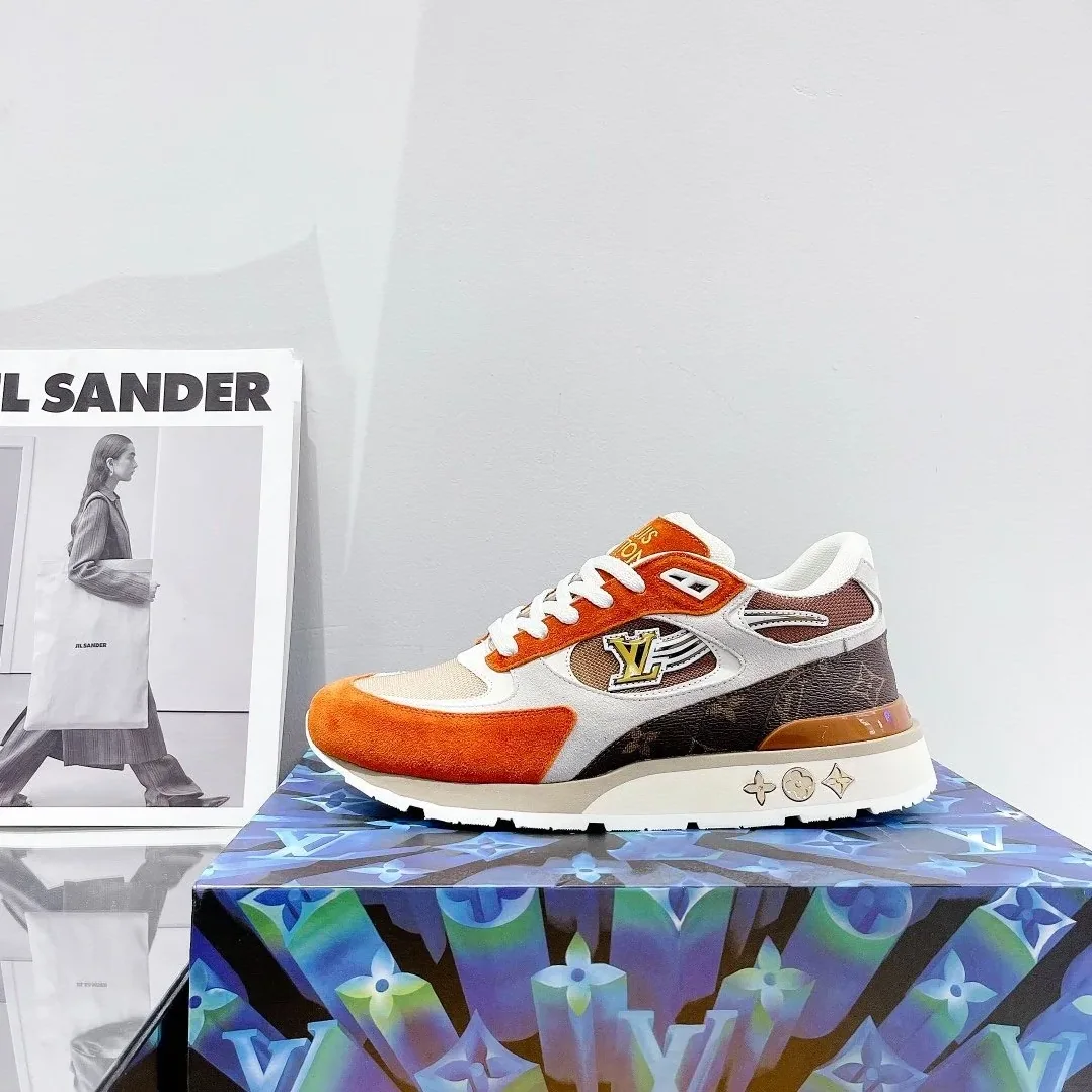 Louis Vuitton Run Away Sneaker Monogram Material Orange Louis Vuitton Run Away Sneaker Monogram Material Orange