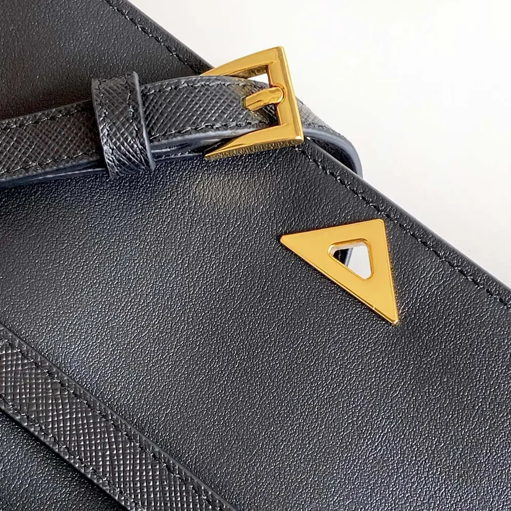 Prada Saffiano Leather Mini-bag for Women in Black