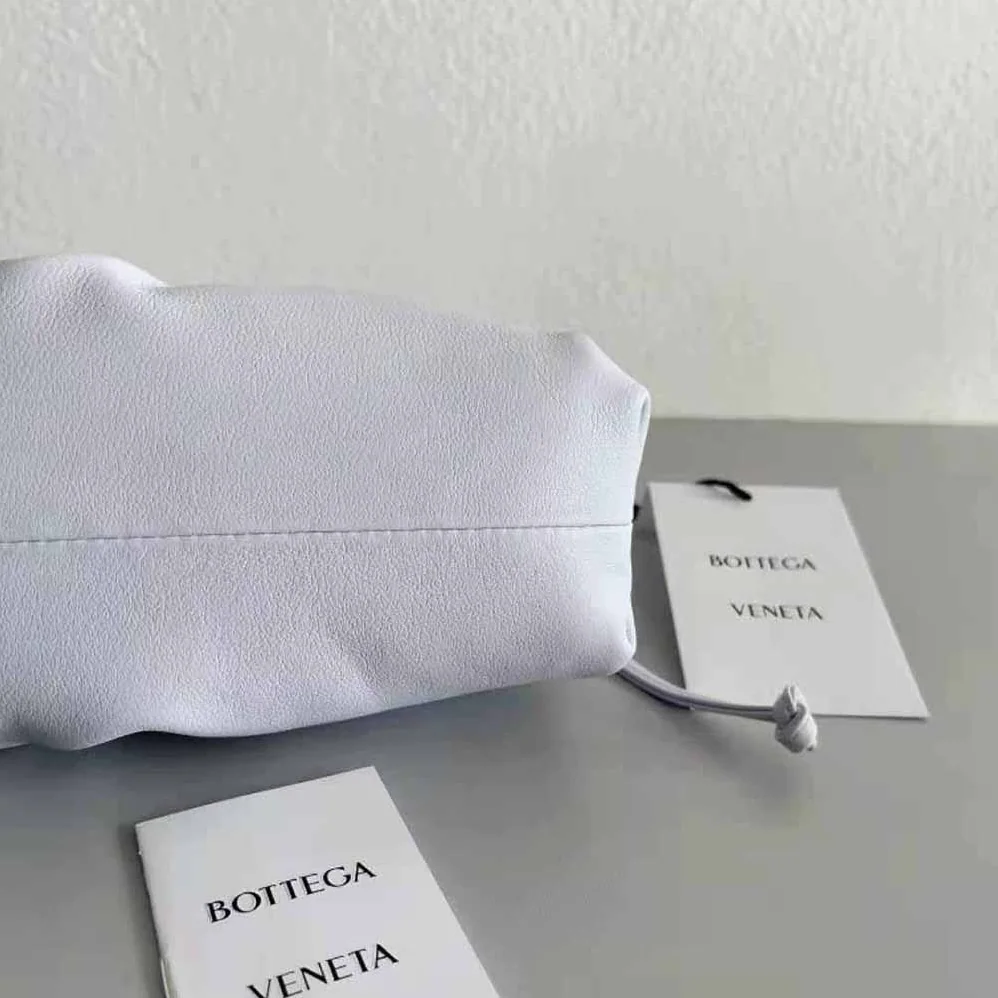 Bottega Veneta Mini Pouch Mini Leather Clutch with Strap for Women in Purple