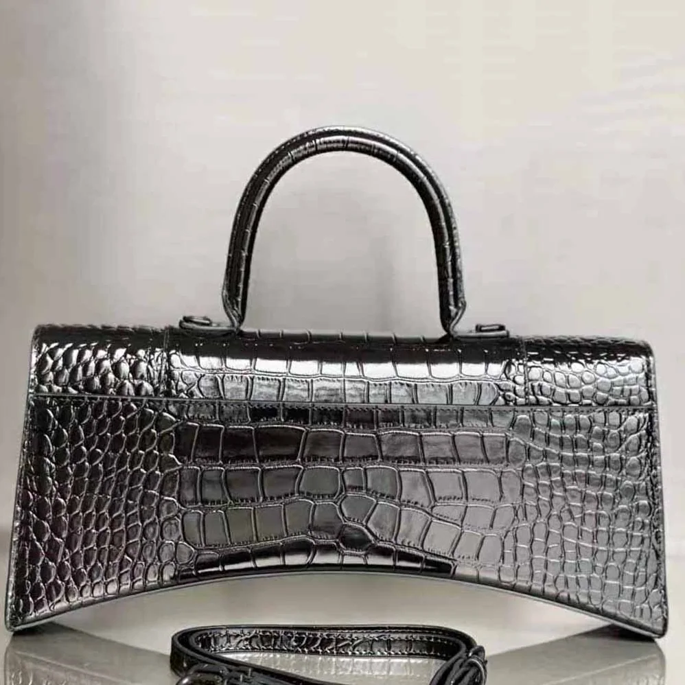 Balenciaga Hourglass Stretched Top Handle Bag in Black for Women