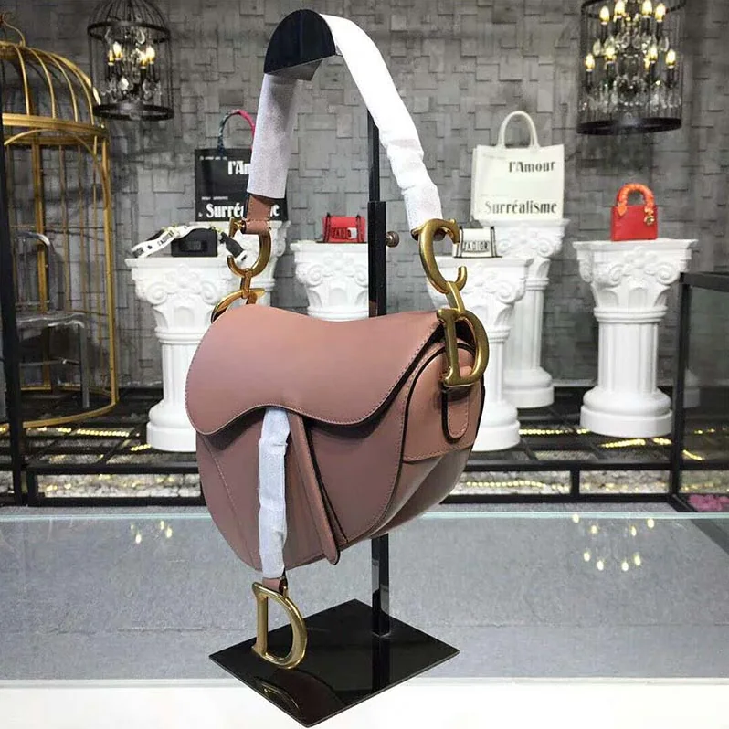 Dior Saddle Bag in Pink Calfskin for Women Dior Saddle Bag in Pink Calfskin for Women