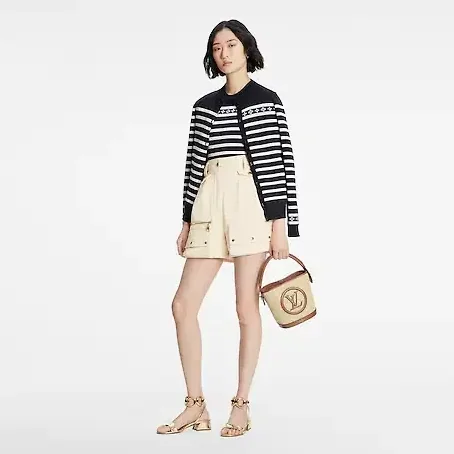 Louis Vuitton Petit Bucket Raffia Beige / LV Louis Vuitton Petit Bucket Raffia Beige / LV