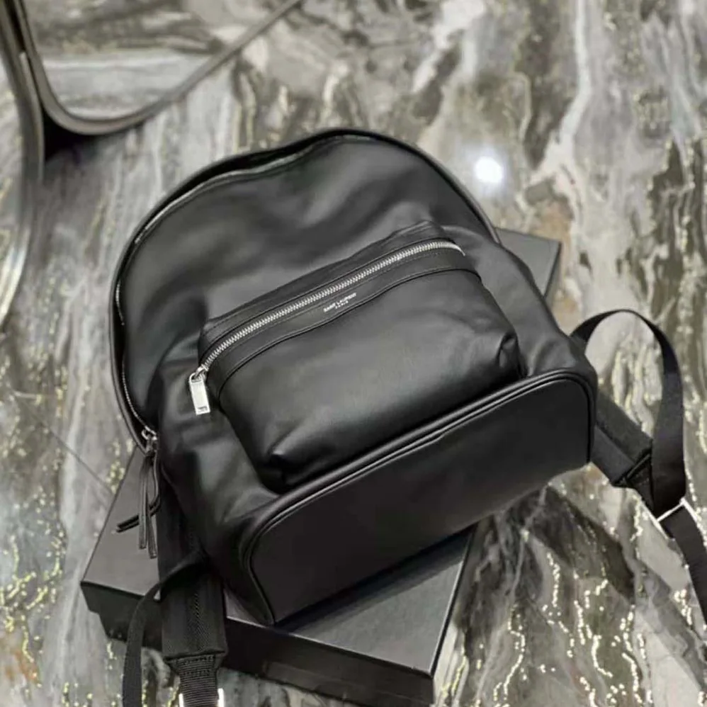 Saint Laurent YSL City Backpack in Matte Leather for Women Saint Laurent YSL City Backpack in Matte Leather for Women