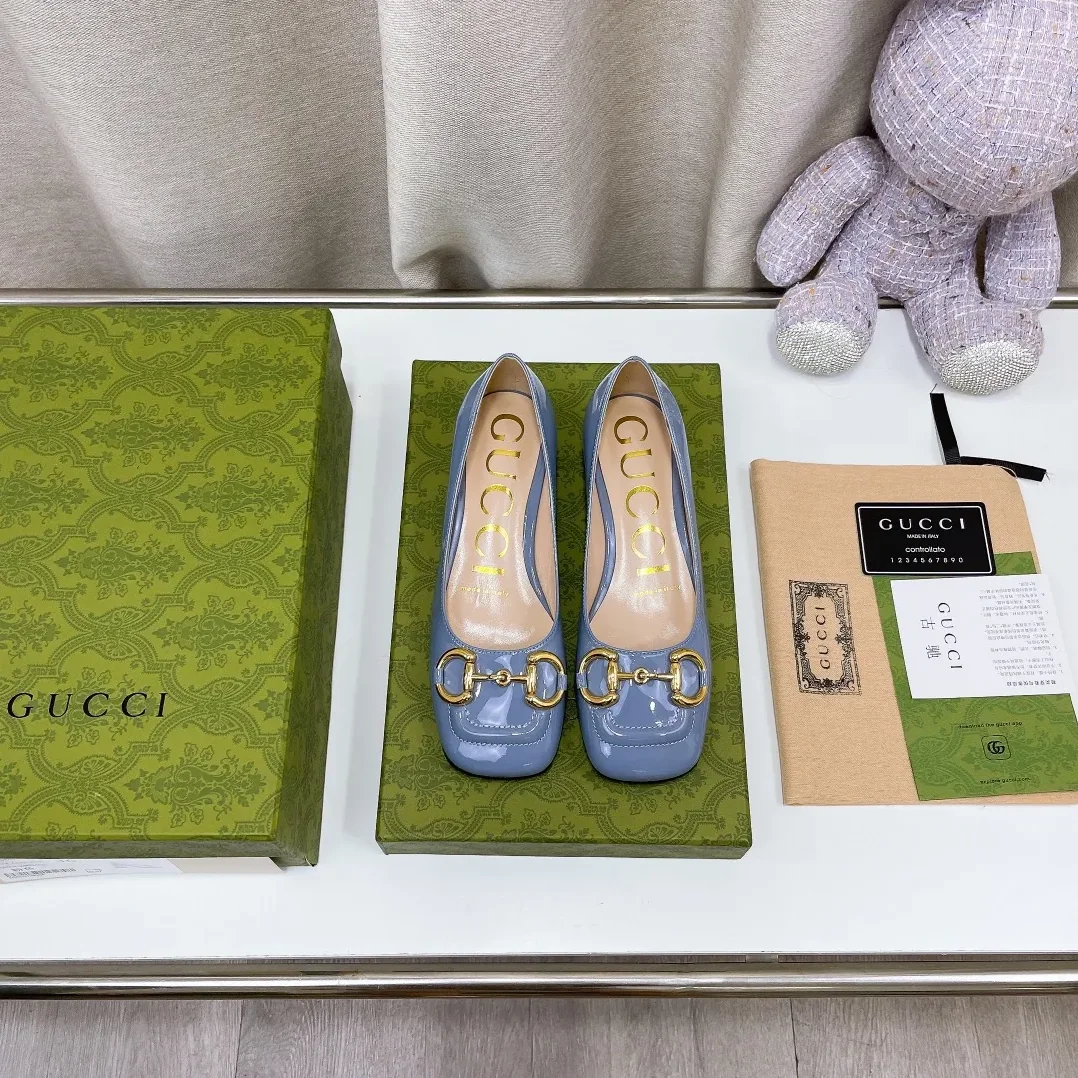 Gucci Ballet Flat With Horsebit Jade Green for Women Gucci Ballet Flat With Horsebit Jade Green for Women