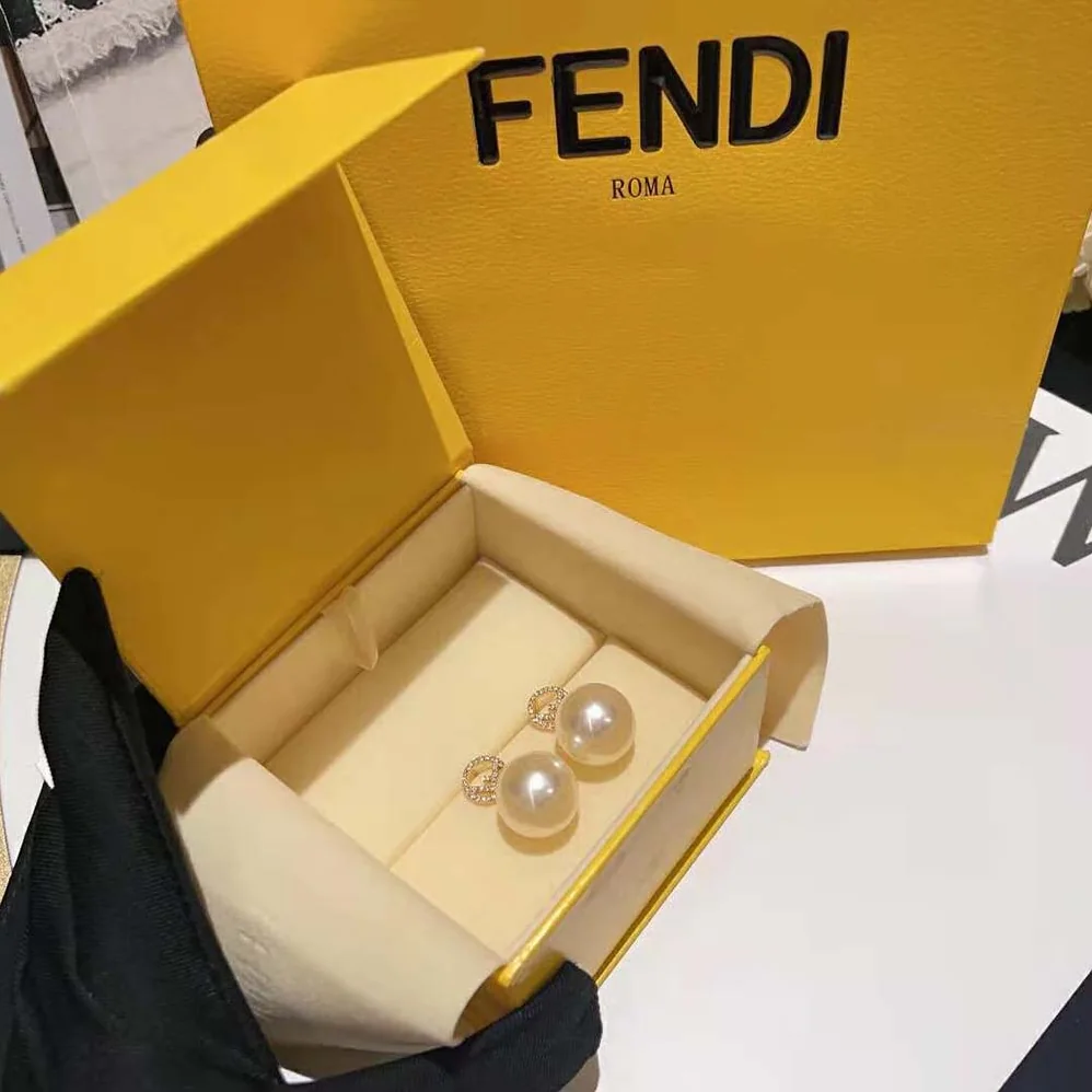 Fendi F Is Fendi Earrings Gold for Women
