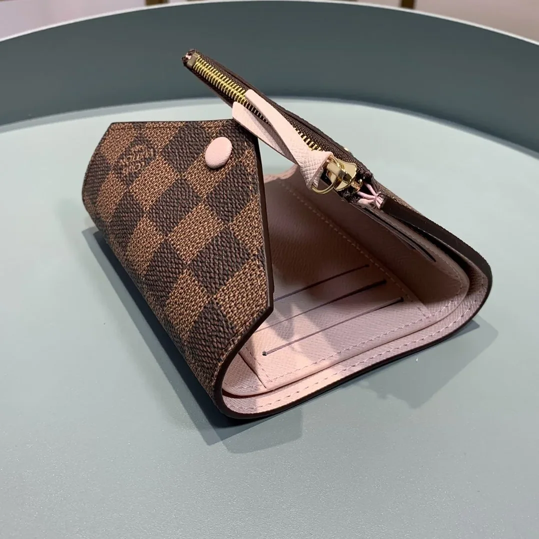 Louis Vuitton Victorine Wallet Damier Ebene Rose Ballerine Pink Louis Vuitton Victorine Wallet Damier Ebene Rose Ballerine Pink