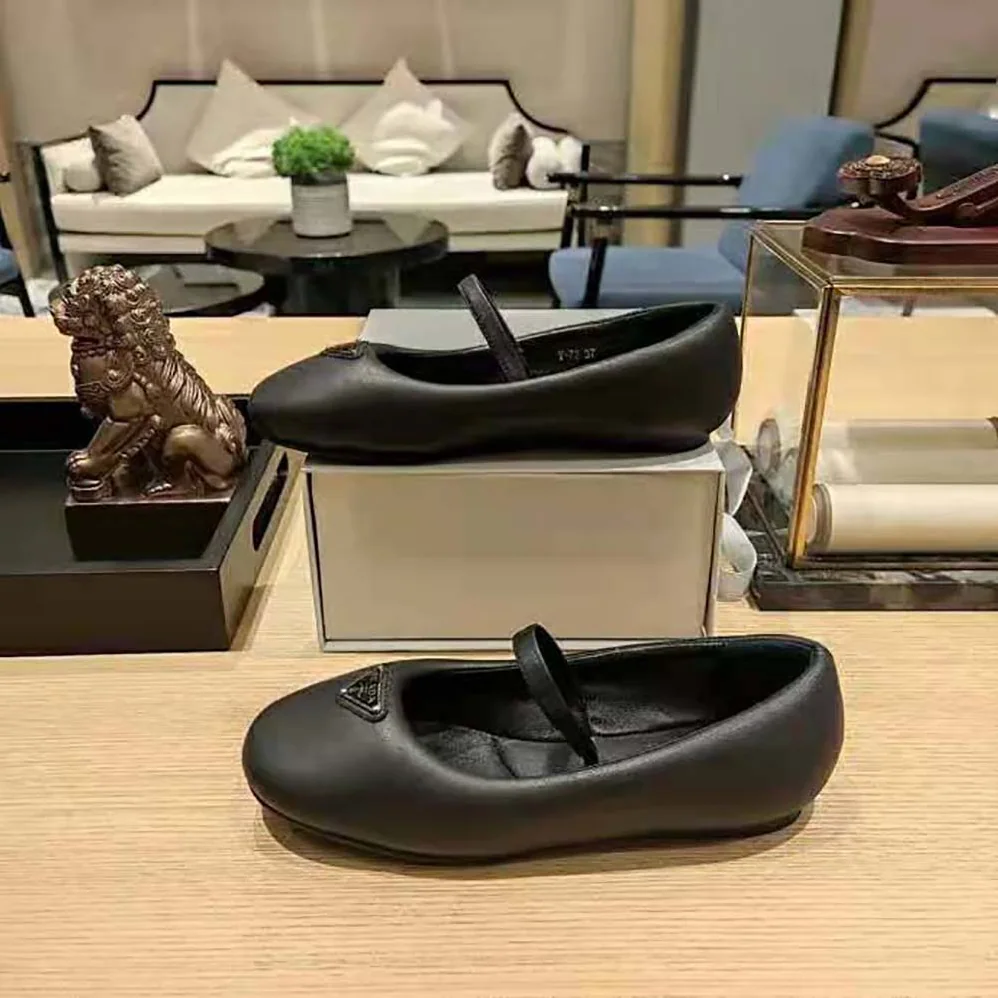 Prada Soft Padded Nappa Leather Ballerinas for Women in Black