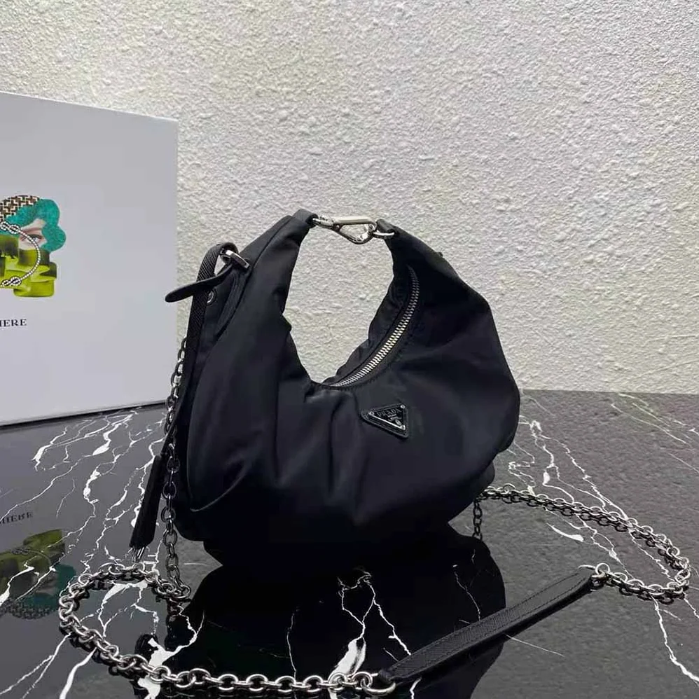 Prada Re-Edition 2006 Nylon Bag for Women in Black