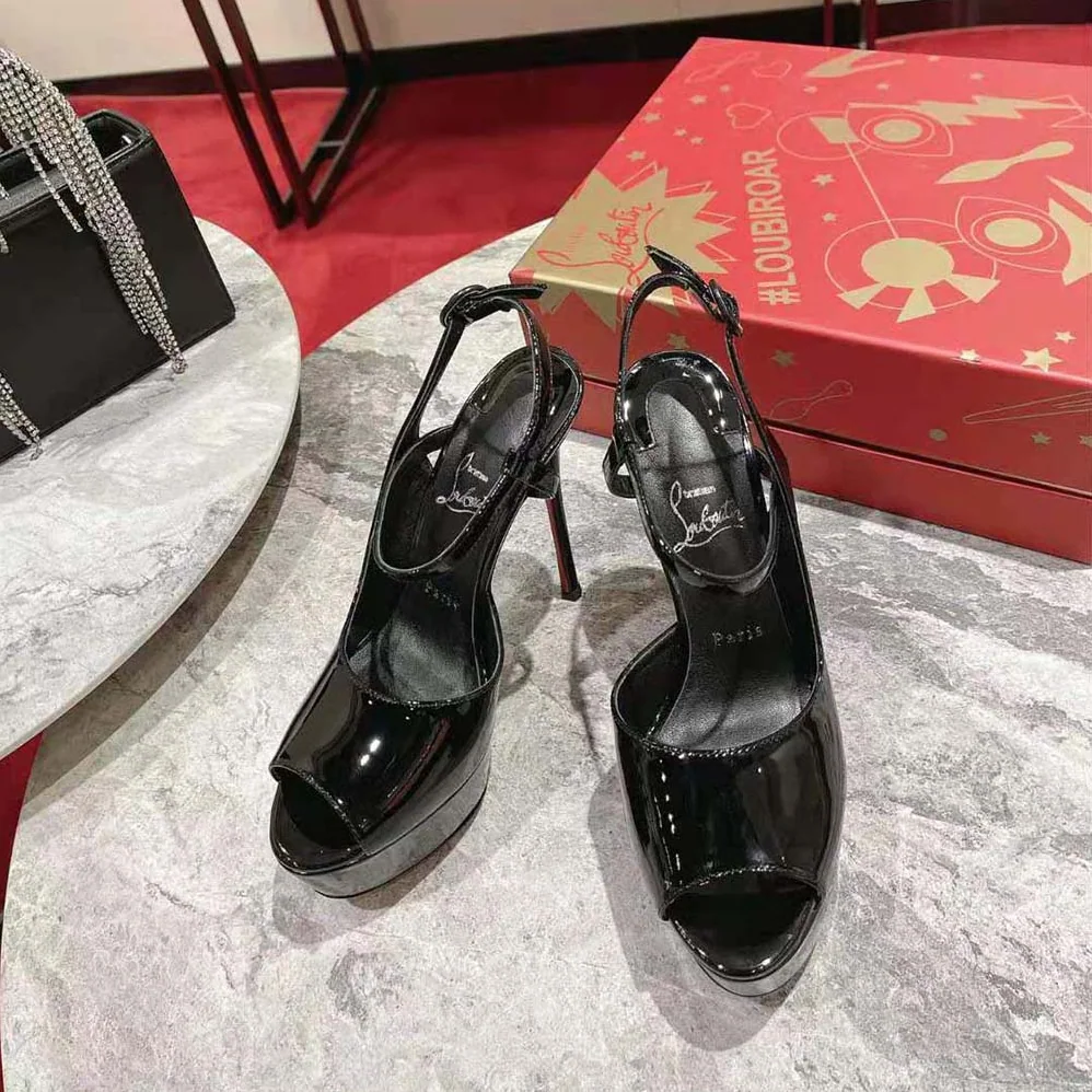 Christian Louboutin So Jenlove Alta 150 mm Heel Height for Women in Black Christian Louboutin So Jenlove Alta 150 mm Heel Height for Women in Black
