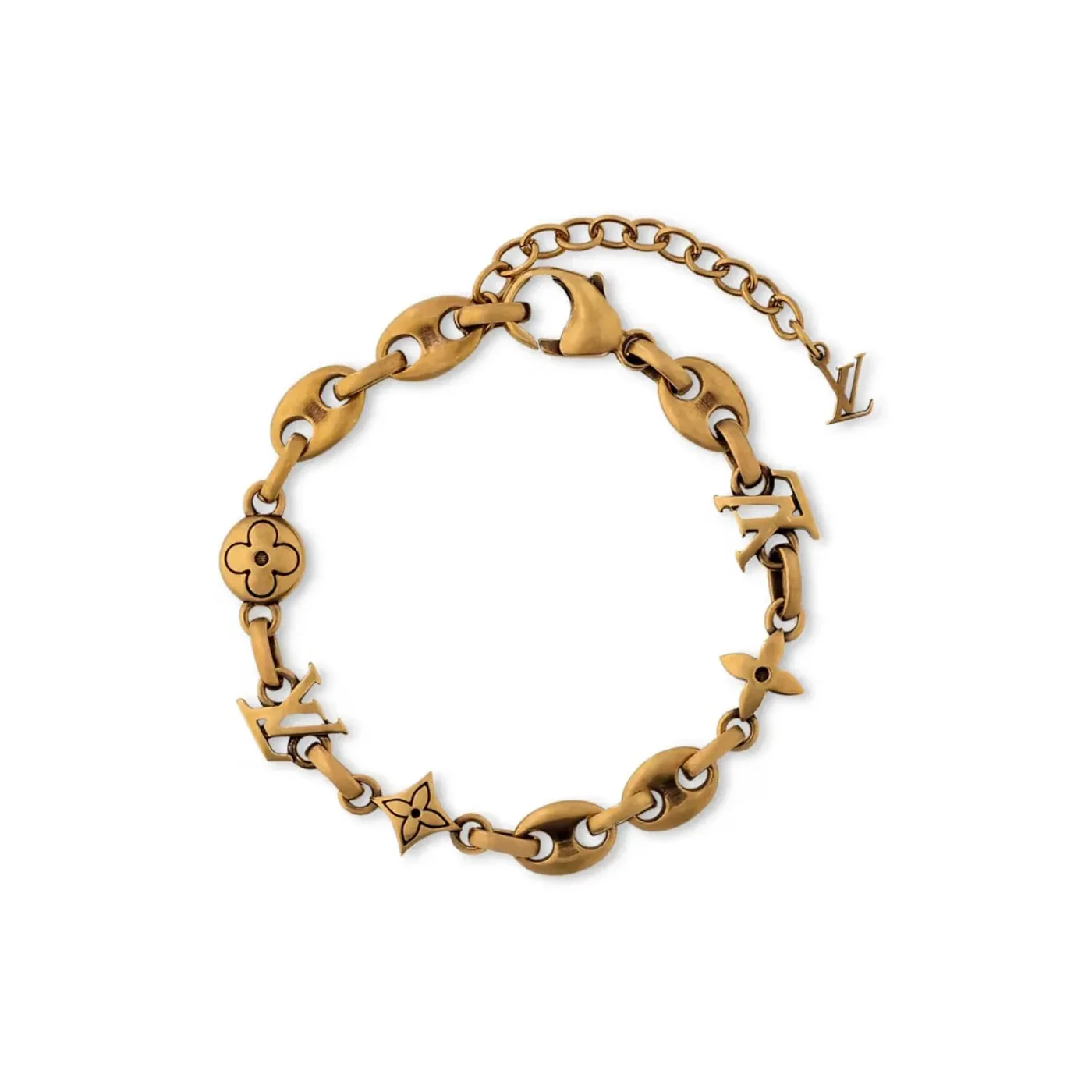 Louis Vuitton Sailor Bracelet Gold in Toned