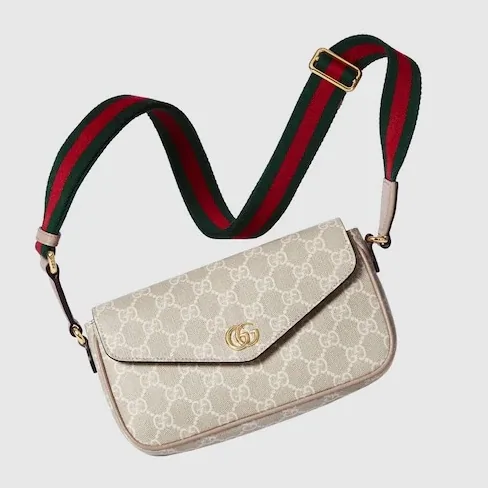 Gucci Ophidia Pochette Shoulder Bag in Beige/ Oatmeal Gold Hardware Gucci Ophidia Pochette Shoulder Bag in Beige/ Oatmeal Gold Hardware