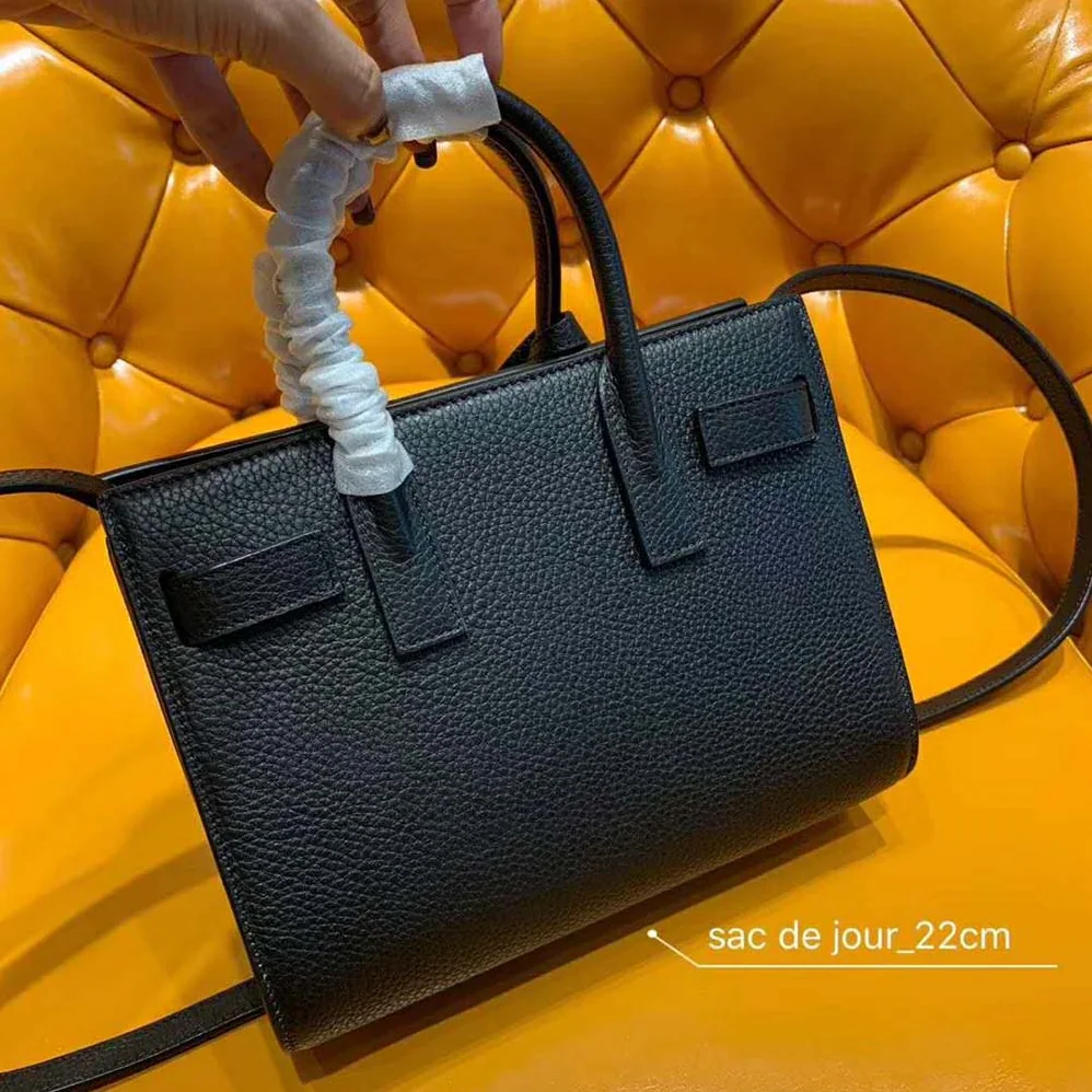 Saint Laurent YSL Classic Sac De Jour Nano Grained for Women in Black Saint Laurent YSL Classic Sac De Jour Nano Grained for Women in Black