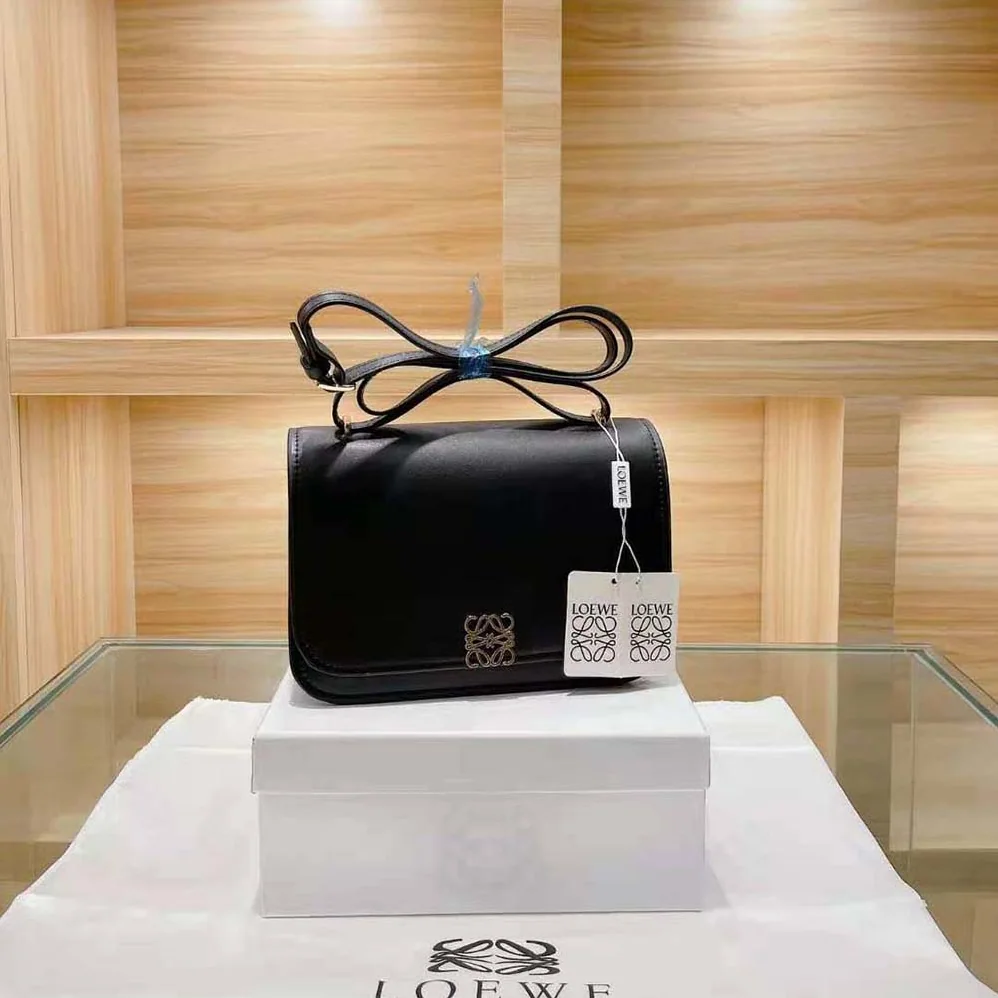Loewe Goya Bag in Silk Calfskin for Women in Black