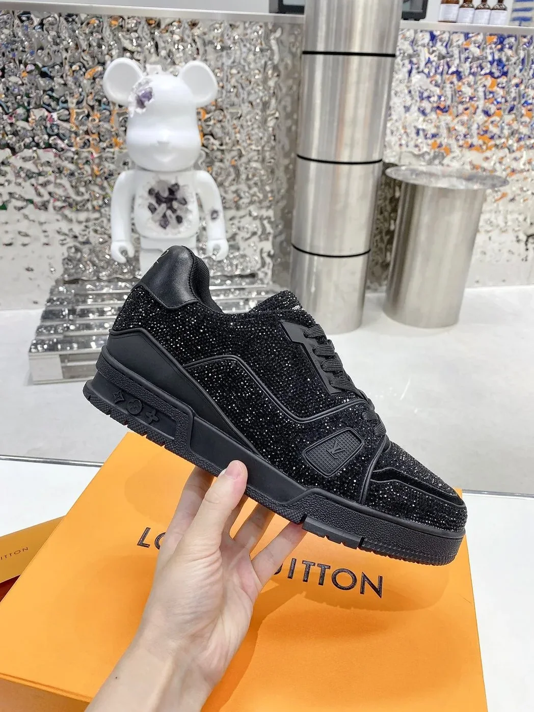 Louis Vuitton LV Trainers Black for Women
