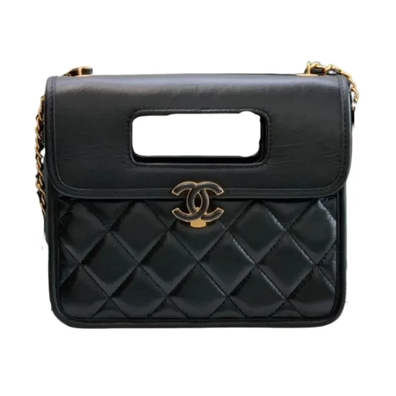 Chanel Mini Top Handle Bag Black /