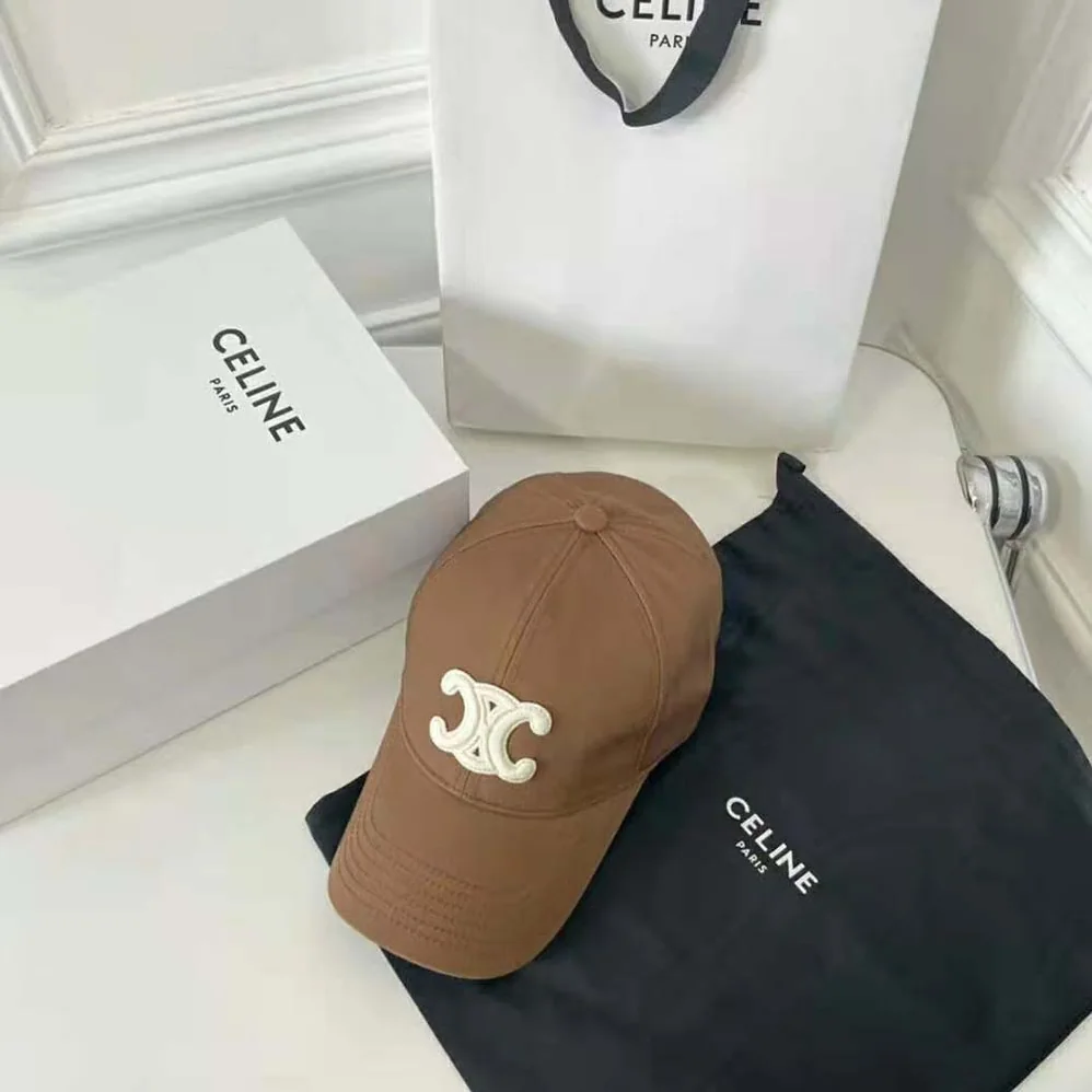 Celine Triomphe Baseball Cap in Cotton for Women Celine Triomphe Baseball Cap in Cotton for Women