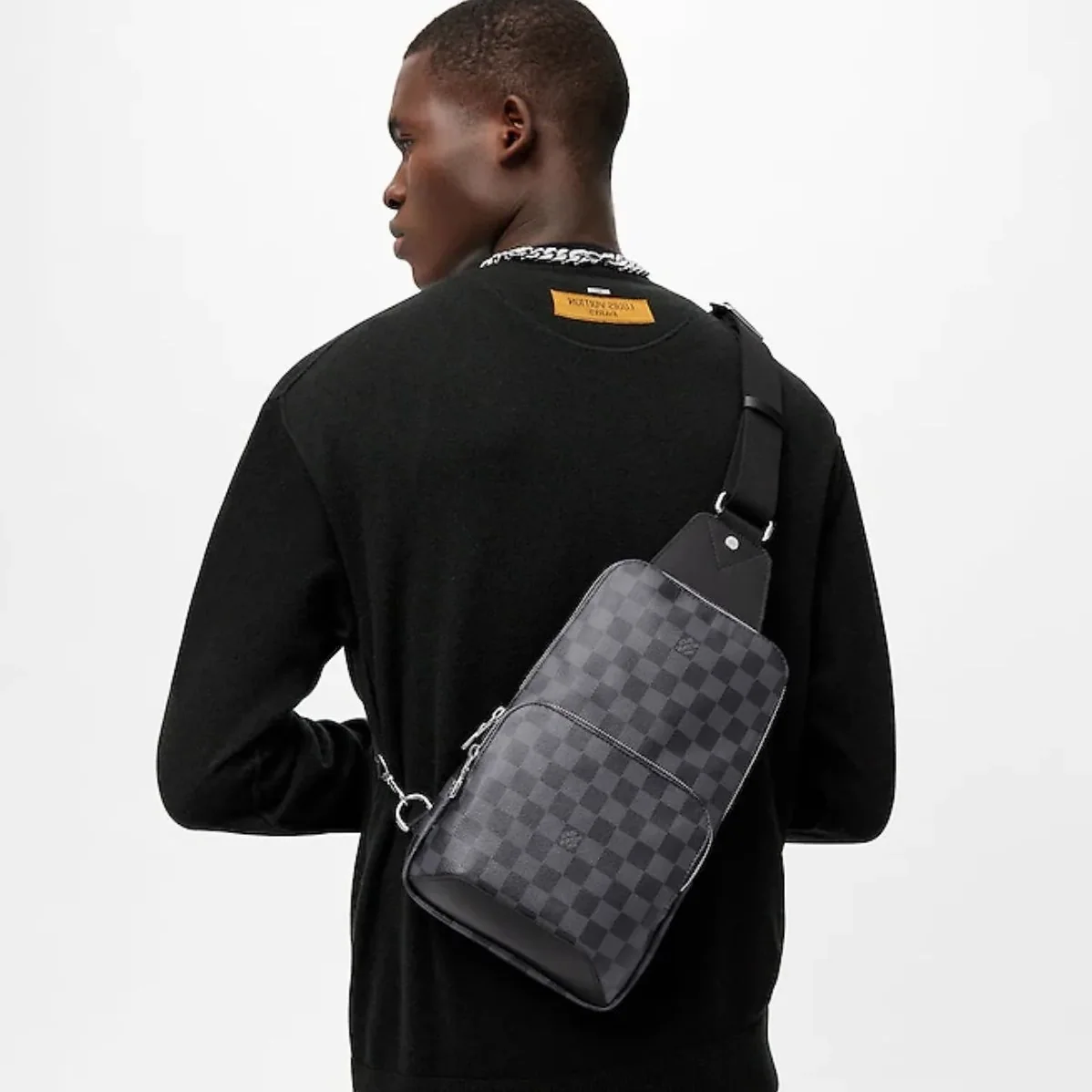 Louis Vuitton Avenue Sling Bag Damier Graphite Canvas Louis Vuitton Avenue Sling Bag Damier Graphite Canvas