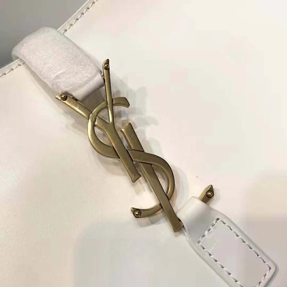 Saint Laurent YSL Le 5 A 7 Hobo Bag in Smooth Leather for Women in White