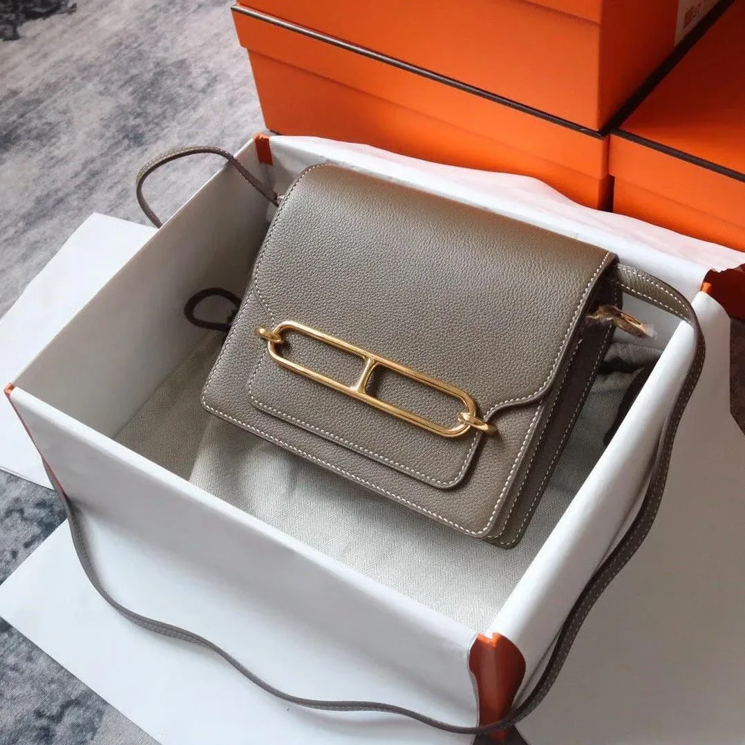 Hermes Evercolor Sac Roulis 23 Grey Galet