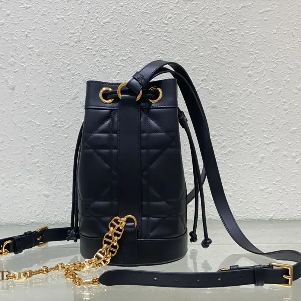 Dior Small Dior Backpack Black Supple Maxicannage Calfskin for Women Dior Small Dior Backpack Black Supple Maxicannage Calfskin for Women