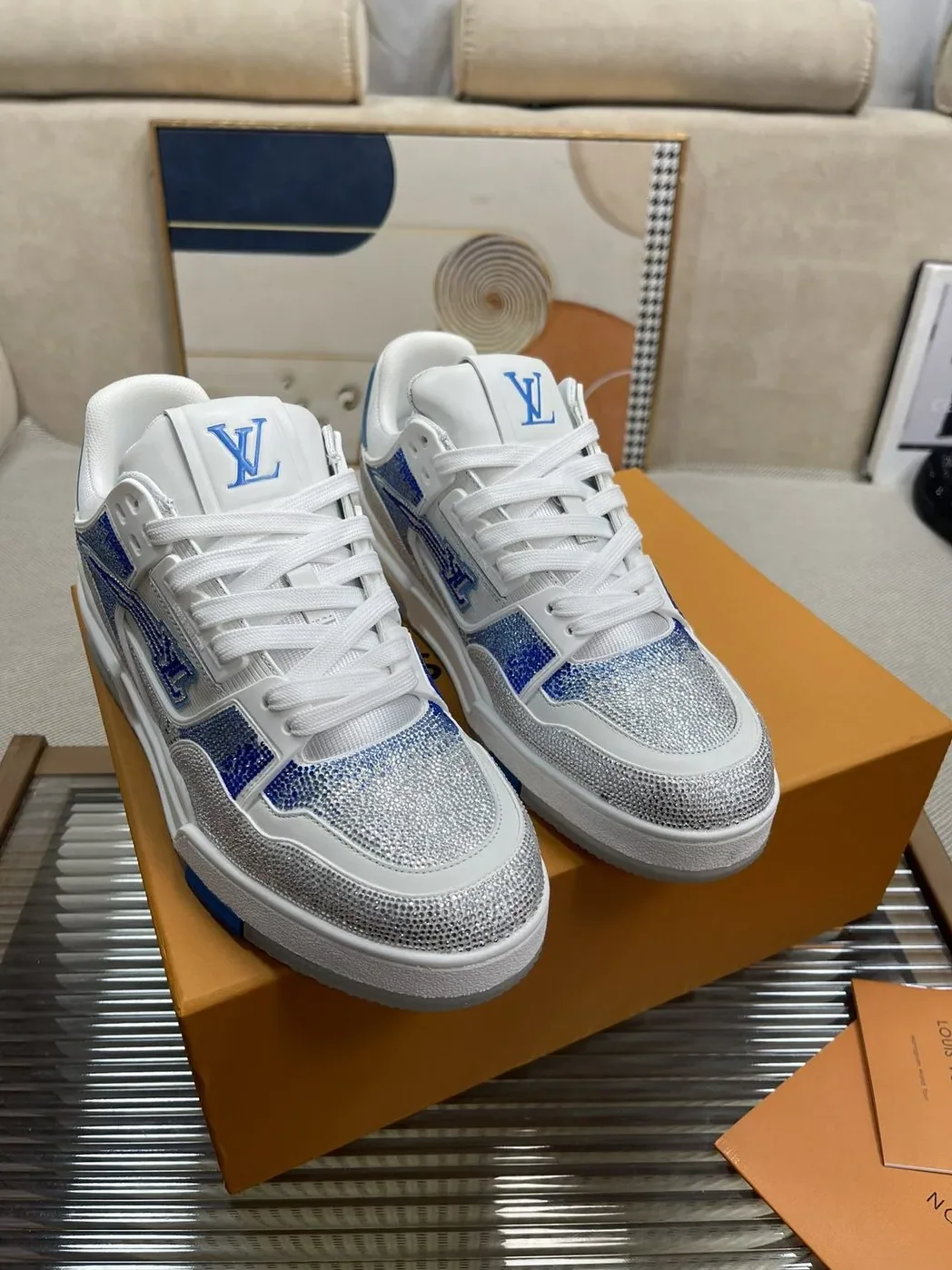 Louis Vuitton Trainer Sneaker LV White Louis Vuitton Trainer Sneaker LV White