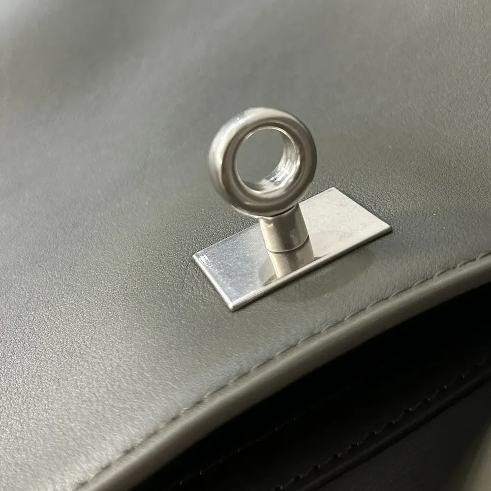 Balenciaga Rodeo Handbag Medium In Khaki Smooth Calfskin Aged for Women in Silver Hardware Balenciaga Rodeo Handbag Medium In Khaki Smooth Calfskin Aged for Women in Silver Hardware