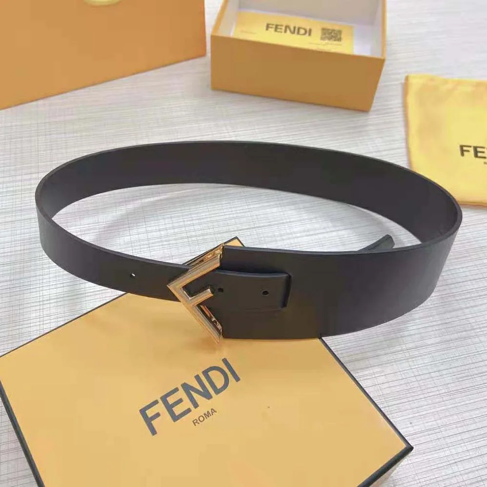 Fendi Black Leather Belt for Women Fendi Black Leather Belt for Women
