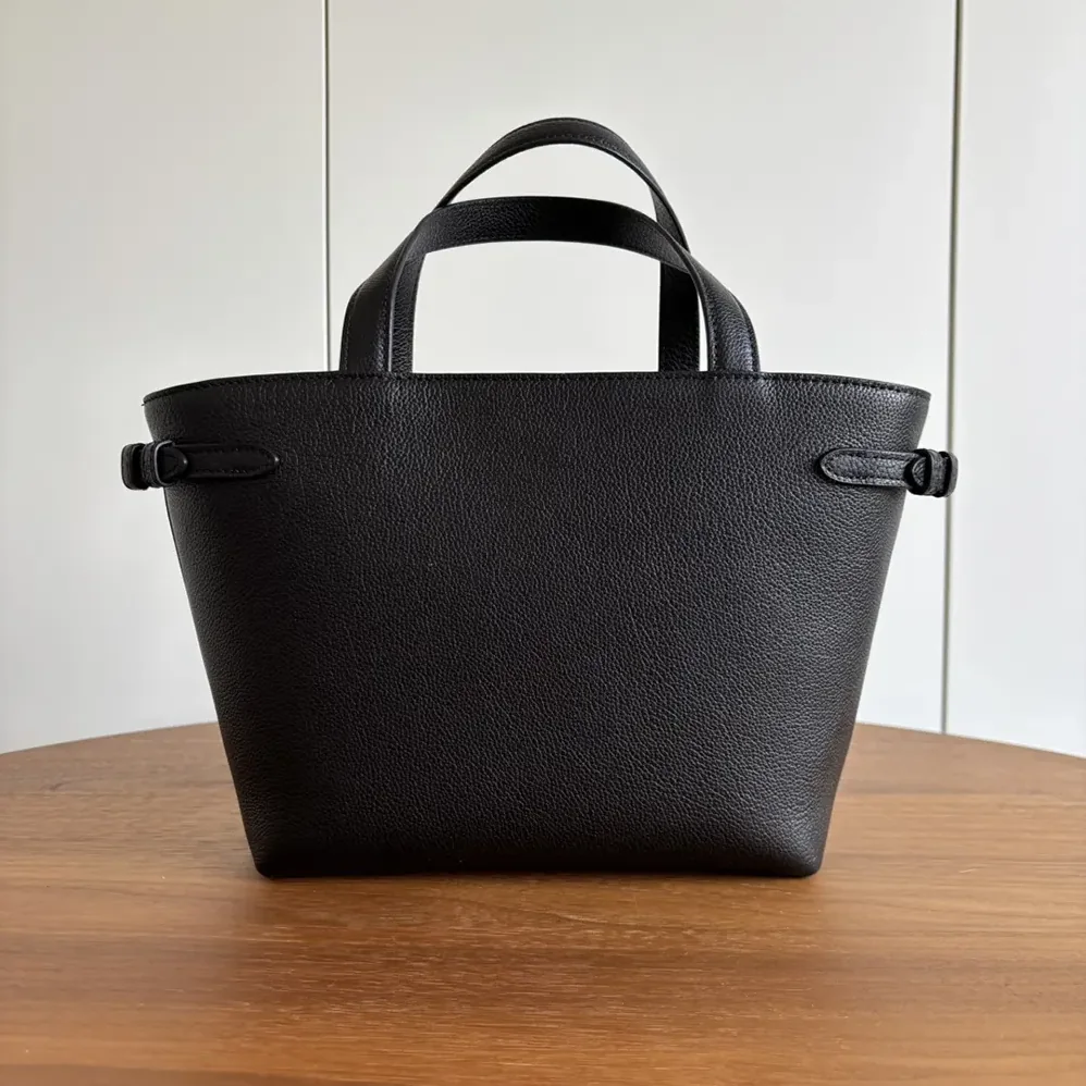 Celine Mini Cabas Anais Cuir Triomphe in Grained Calfskin for Unisex in Black
