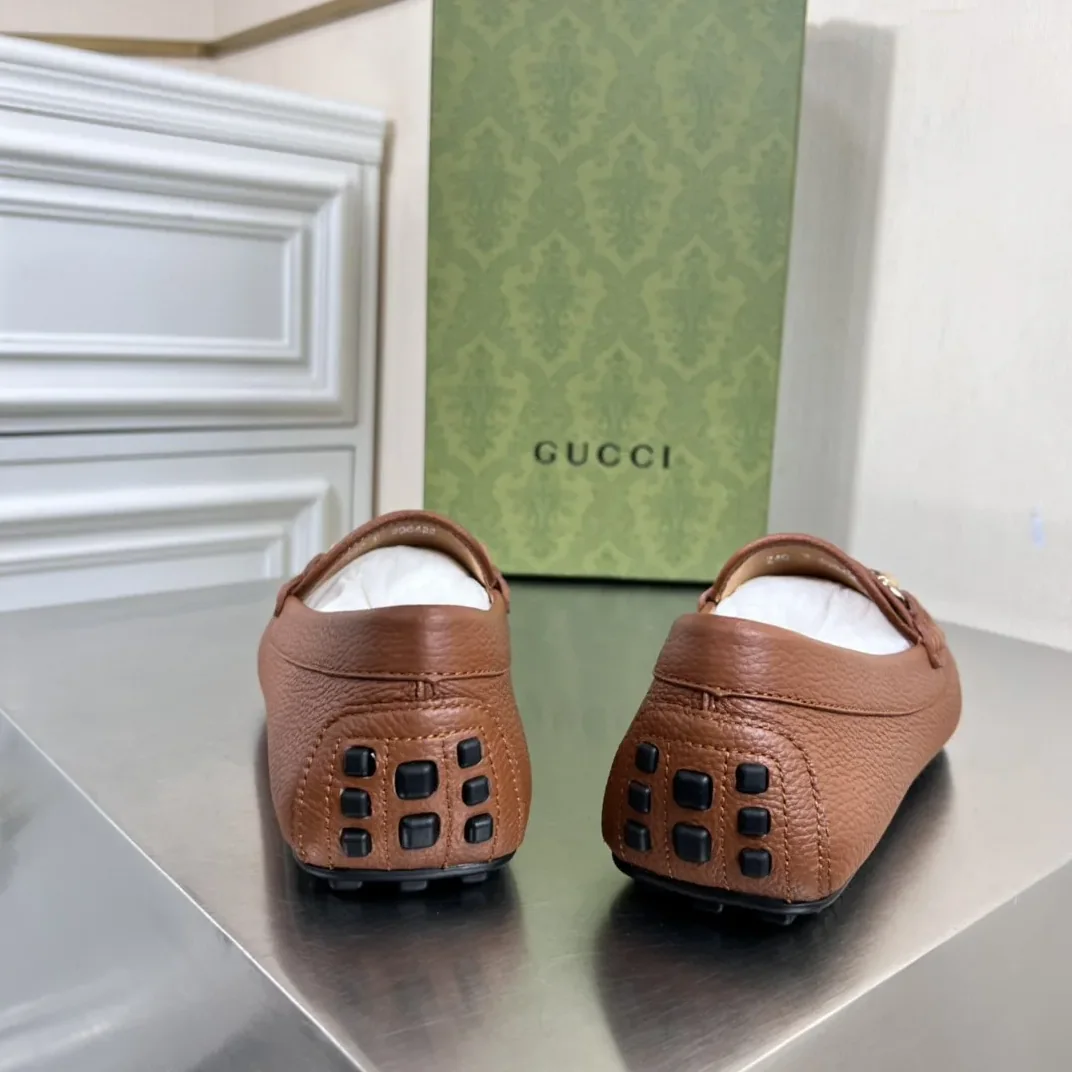Gucci Loafers With Web Details Brown for Men Gucci Loafers With Web Details Brown for Men
