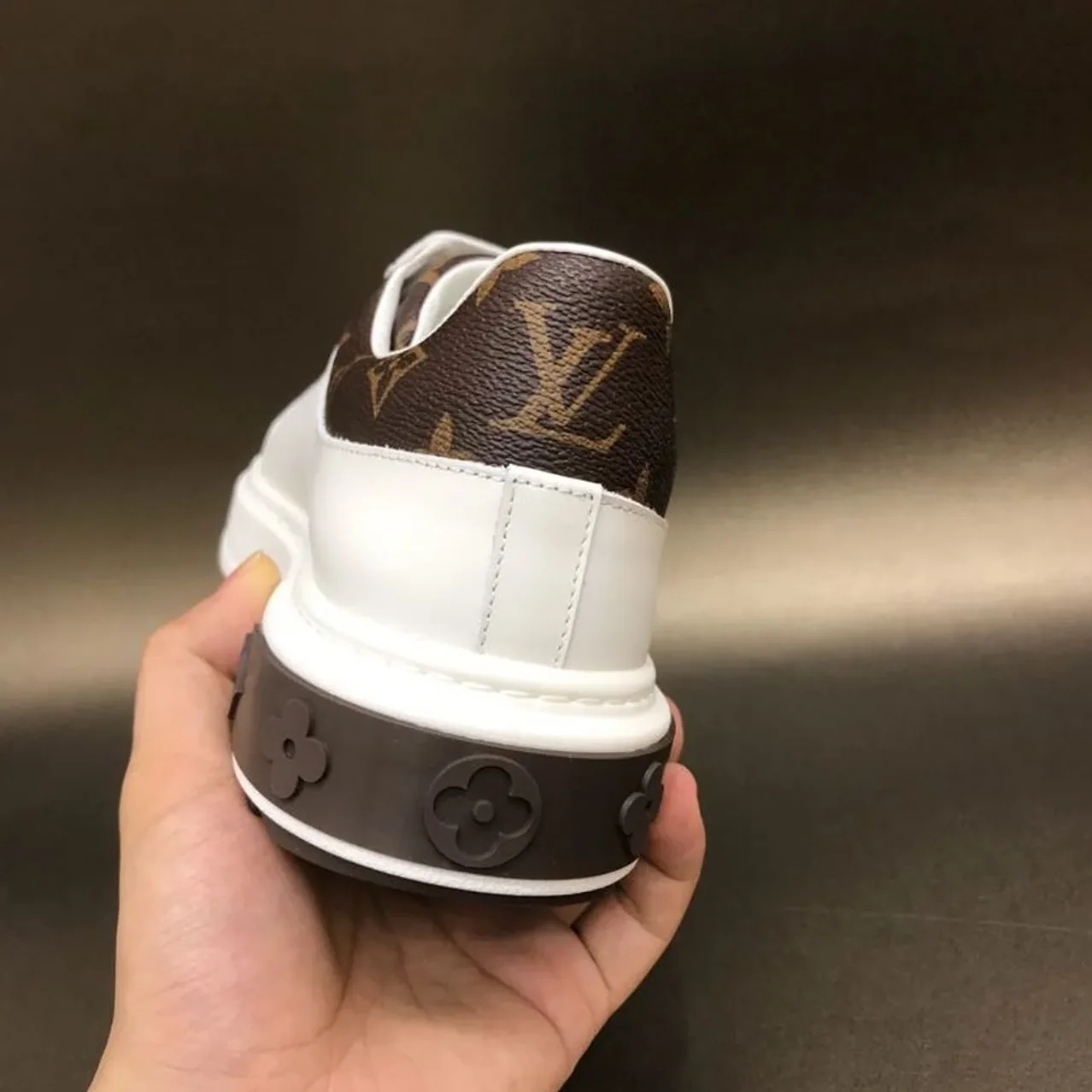 Louis Vuitton Time Out Sneaker Monogram Canvas White in Brown Louis Vuitton Time Out Sneaker Monogram Canvas White in Brown