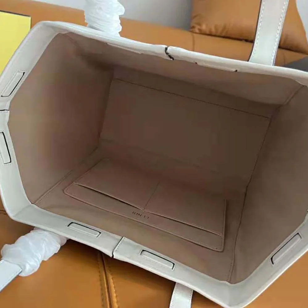 Fendi Origami Medium White Leather Bag That Can be Transformed for Women Fendi Origami Medium White Leather Bag That Can be Transformed for Women