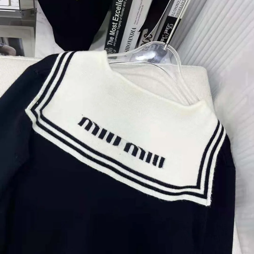 Miu Miu Cashmere Cardigan with Intarsia Logo for Women Miu Miu Cashmere Cardigan with Intarsia Logo for Women