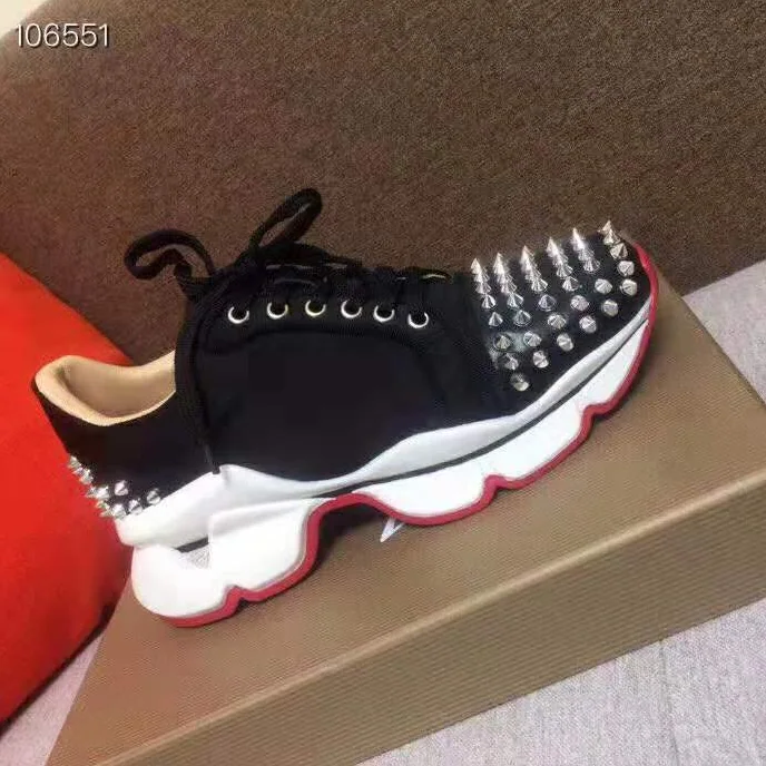 Christian Louboutin Shoes Vrs 2018 Sneakers for Women in Black Christian Louboutin Shoes Vrs 2018 Sneakers for Women in Black