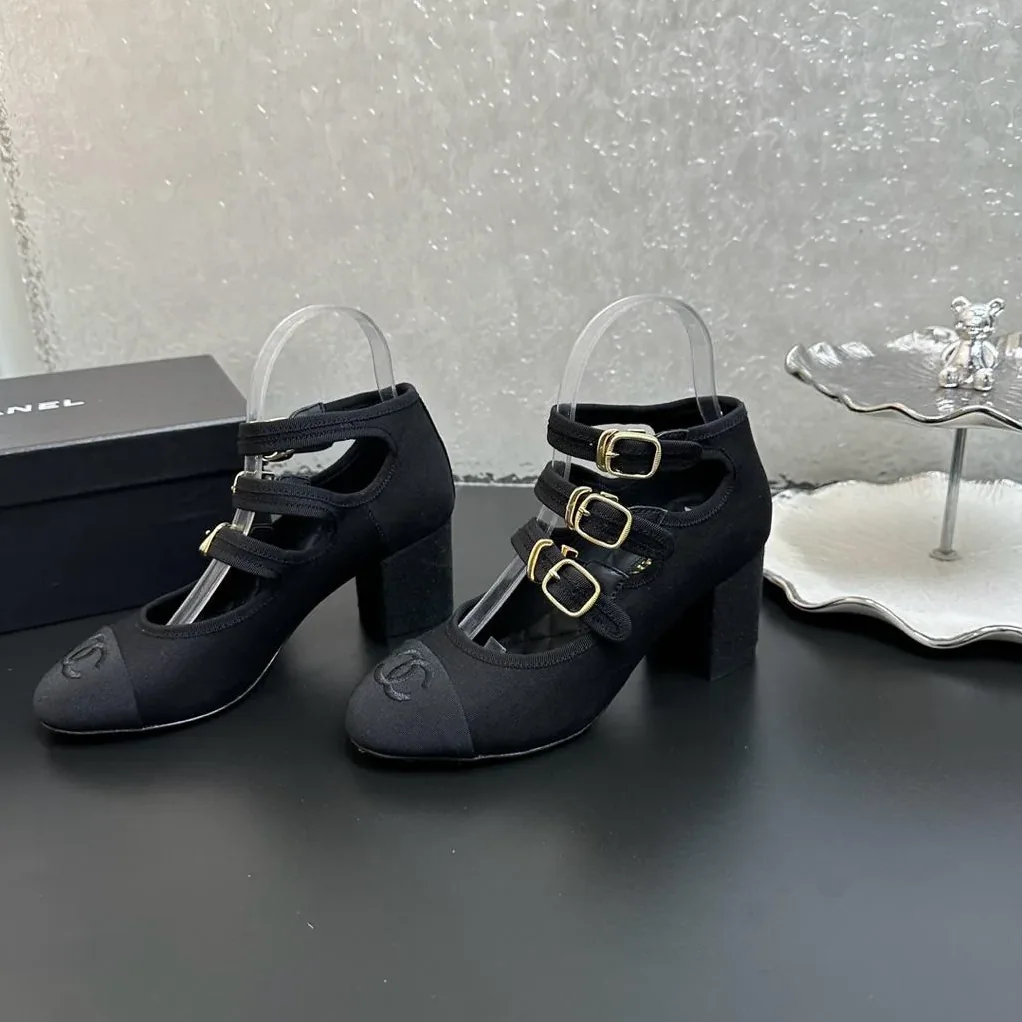 Chanel Mary Janes Black