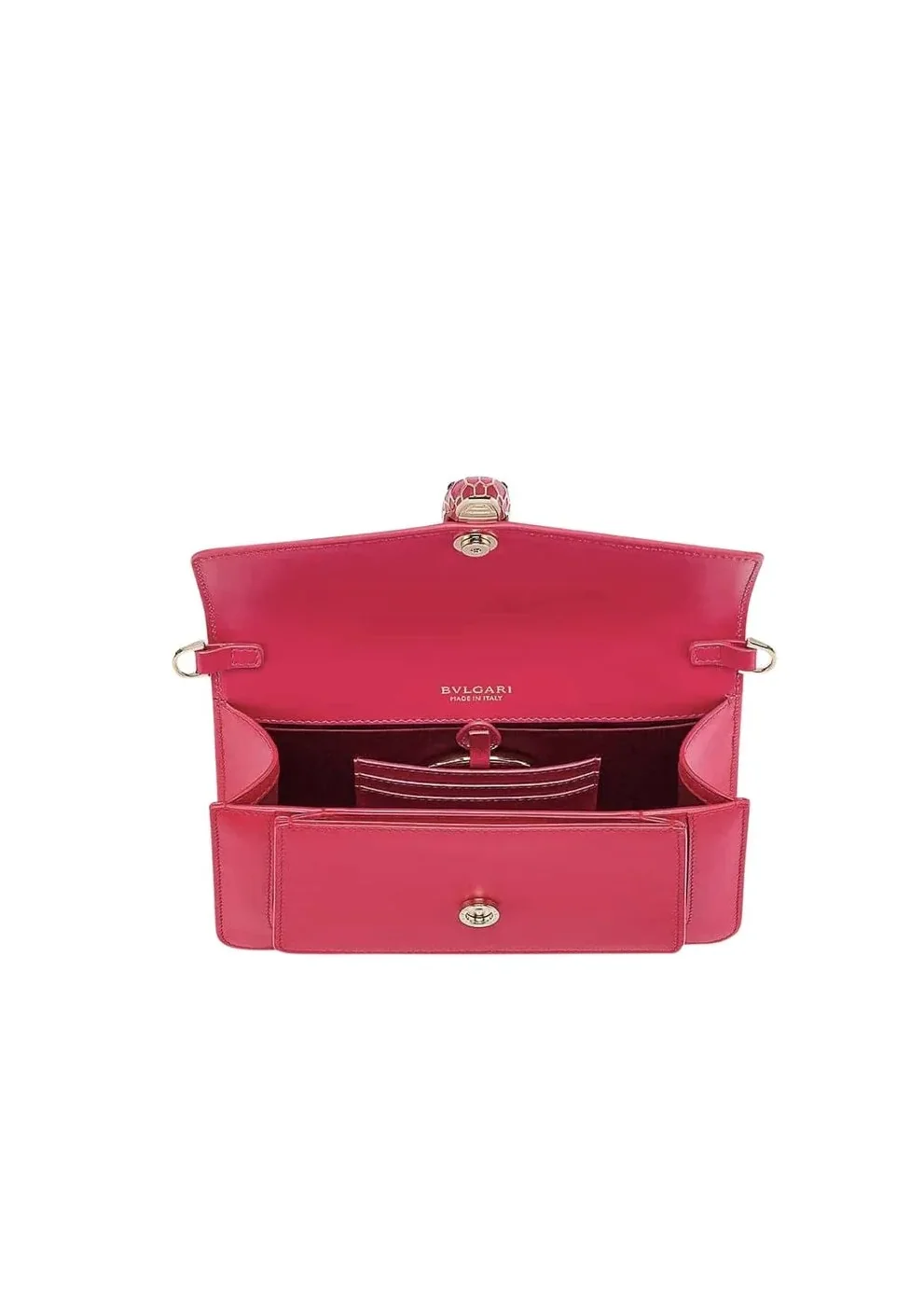 BVLGari Serpenti Forever East in West Shoulder Bag Pink